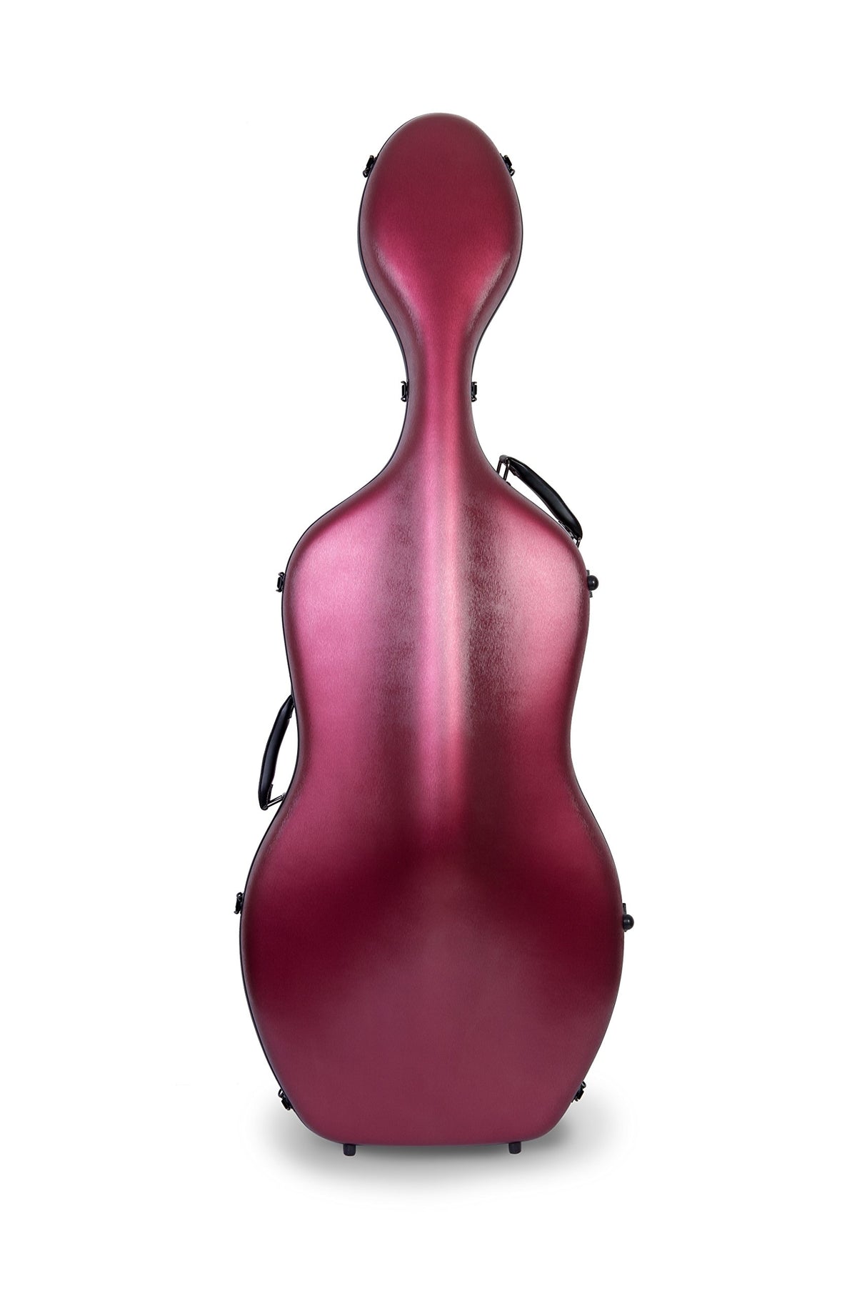 Crossrock Funda compuesta de policarbonato para violonchelo de tamaño 4/4 con mochila y ruedas en rojo (CRF102CEFRDHT) (CRF1020CEFRDHT)