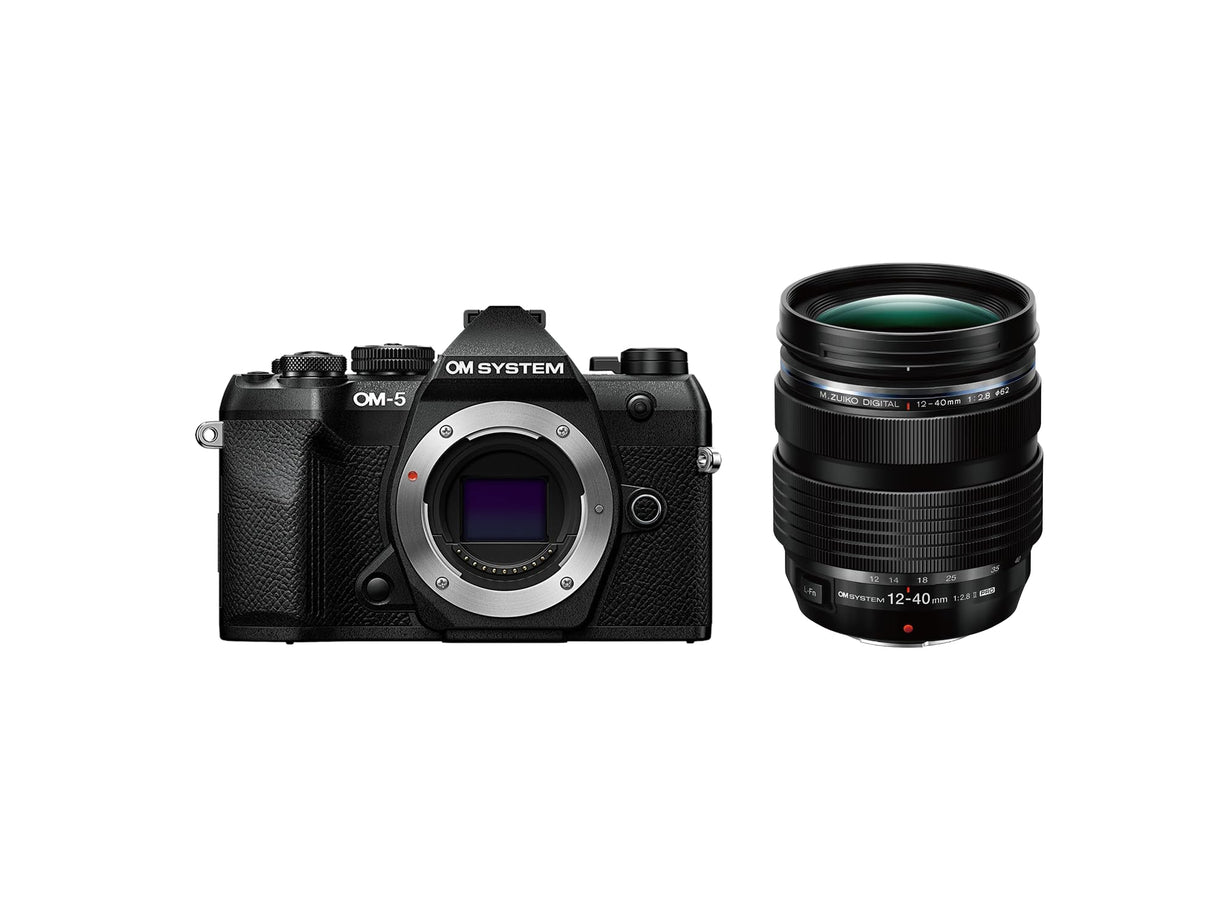 OM System Cámara Micro Cuatro Tercios OM System OM-5 Mark II, Incl. Objetivo M.Zuiko Digital ED 12-40mm F2.8 Pro, Sensor Live Mos de 20 MP, estabilización de Imagen de 5 Ejes