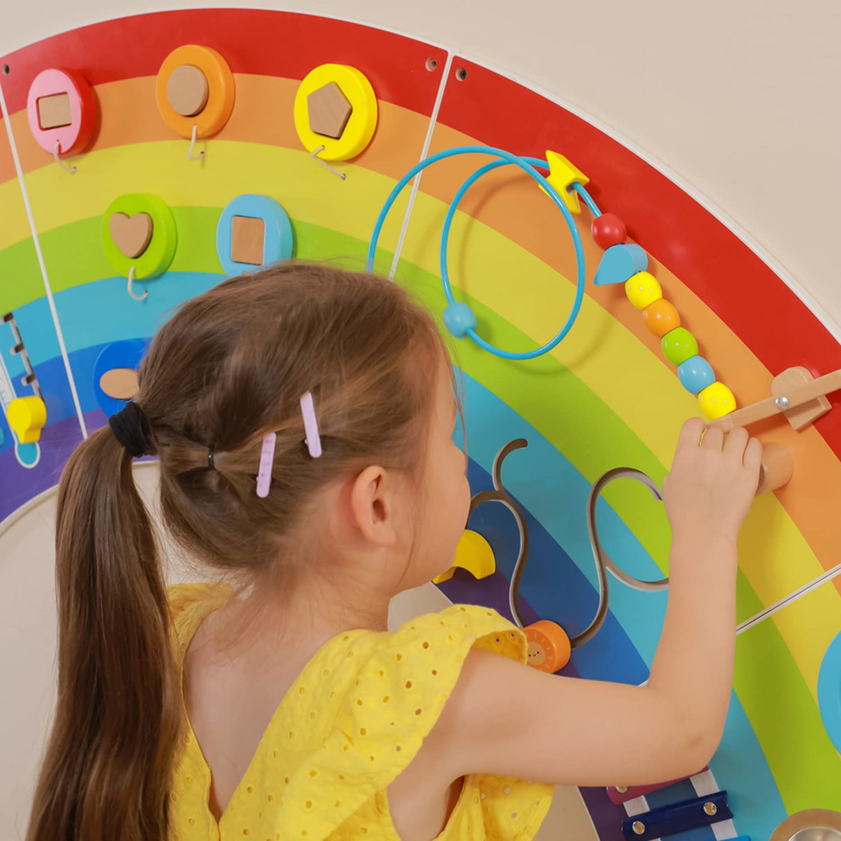 VIGA Toys Wall Activity Panel-Rainbow (44642)