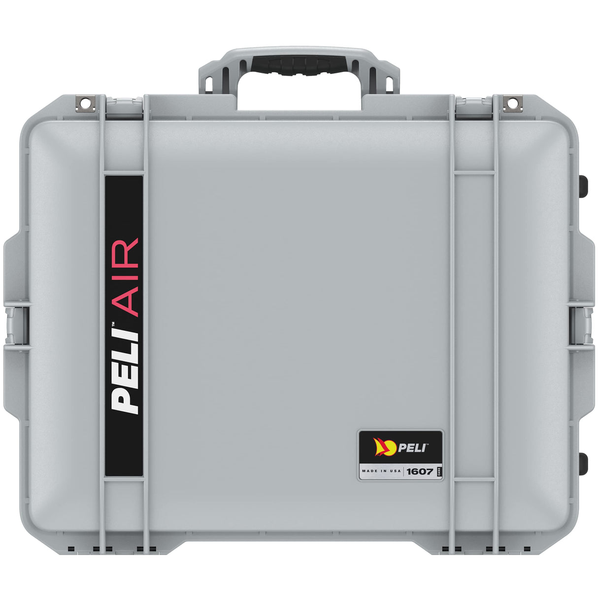 PELI 1607 Air Maleta Trolley Ultra Resistente y Ligera para cámaras y Sistemas ópticos, estanca e Impermeable al Polvo, 63L de Capacidad, Fabricada en EE.UU., sin Espuma, Color Gris