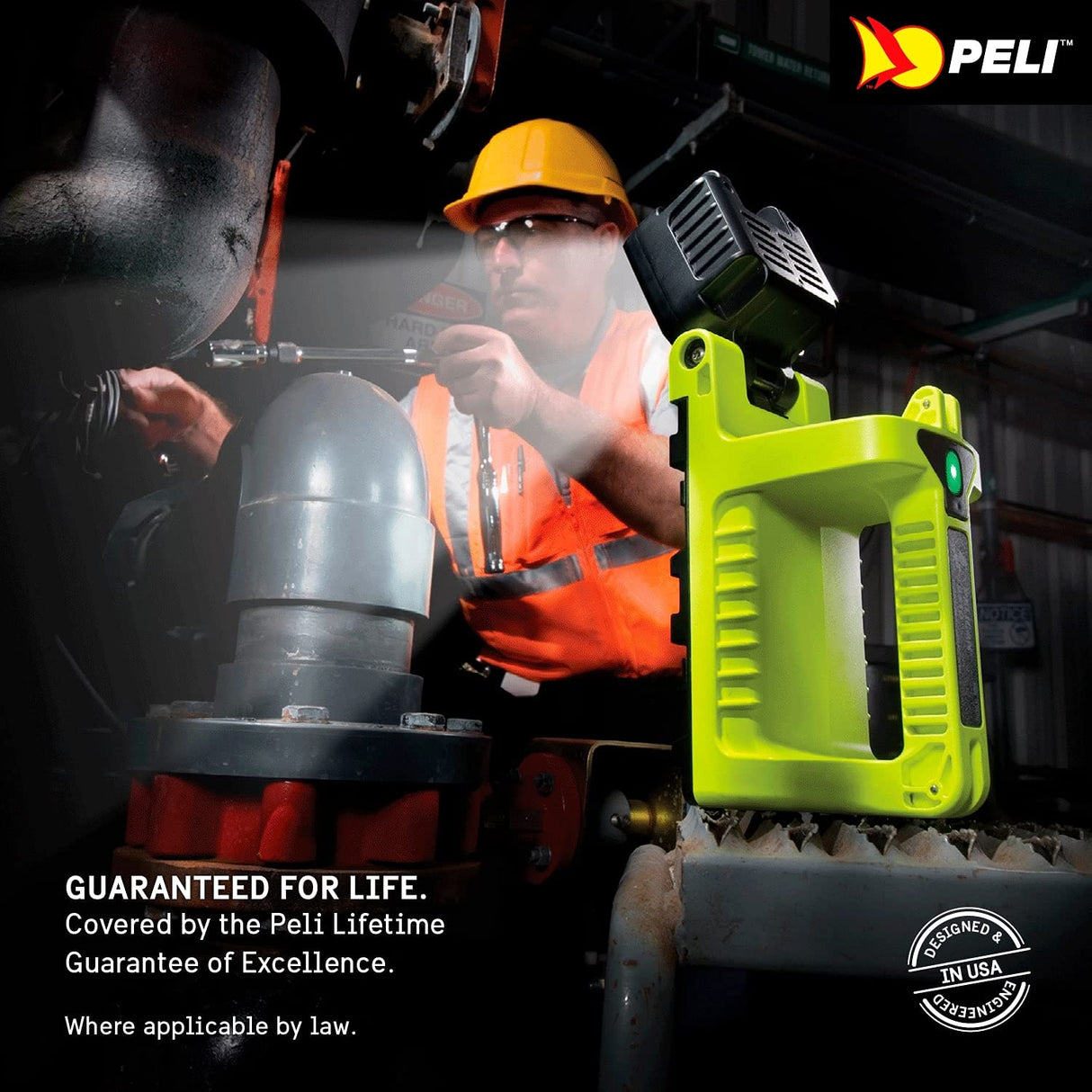 PELI 9410L Lámpara de Mano LED Recargable, Resistente al Agua IPX4, 2207 Lúmenes, Color: Negro