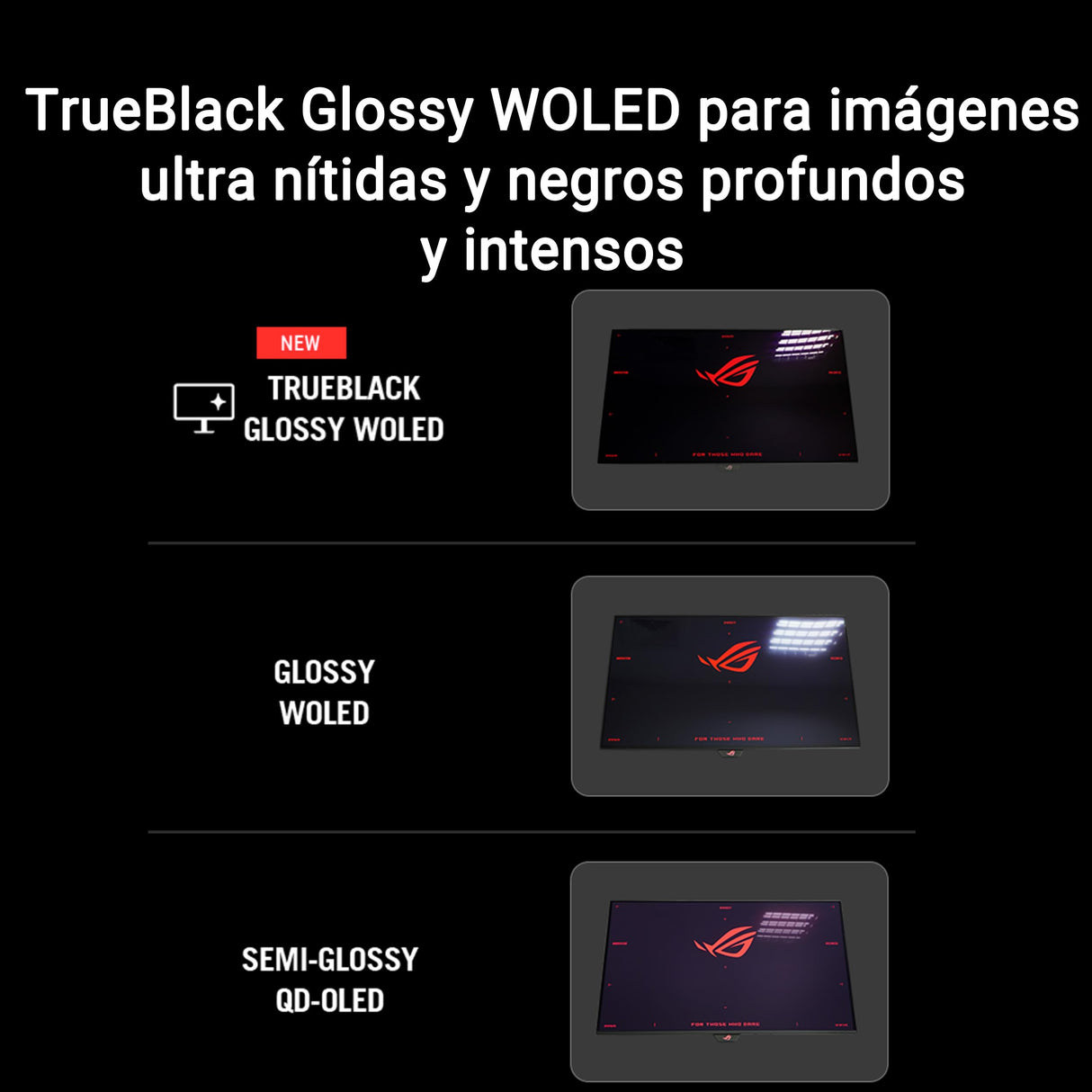 ROG Strix OLED XG32UCWG - Monitor OLED TrueBlack Glossy de 32" y 4K, Modo Dual (4K a 165Hz, FHD a 330Hz), 0,03ms, Care Pro, Neo Proximity Sensor, VESA DisplayHDR 400, USB-C, HDMI 2.1