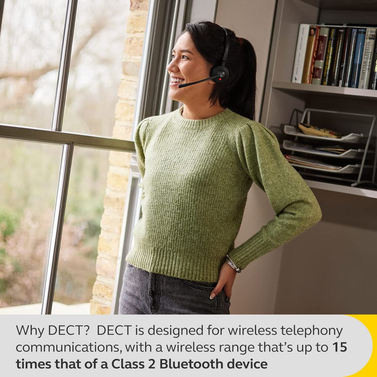 Jabra Link 400 USB-A DECT Adaptador, Llave portátil y duradera con un alcance inalámbrico seguro de hasta 150 m para determinados auriculares inalámbricos Jabra Engage - Variante UC - Negro