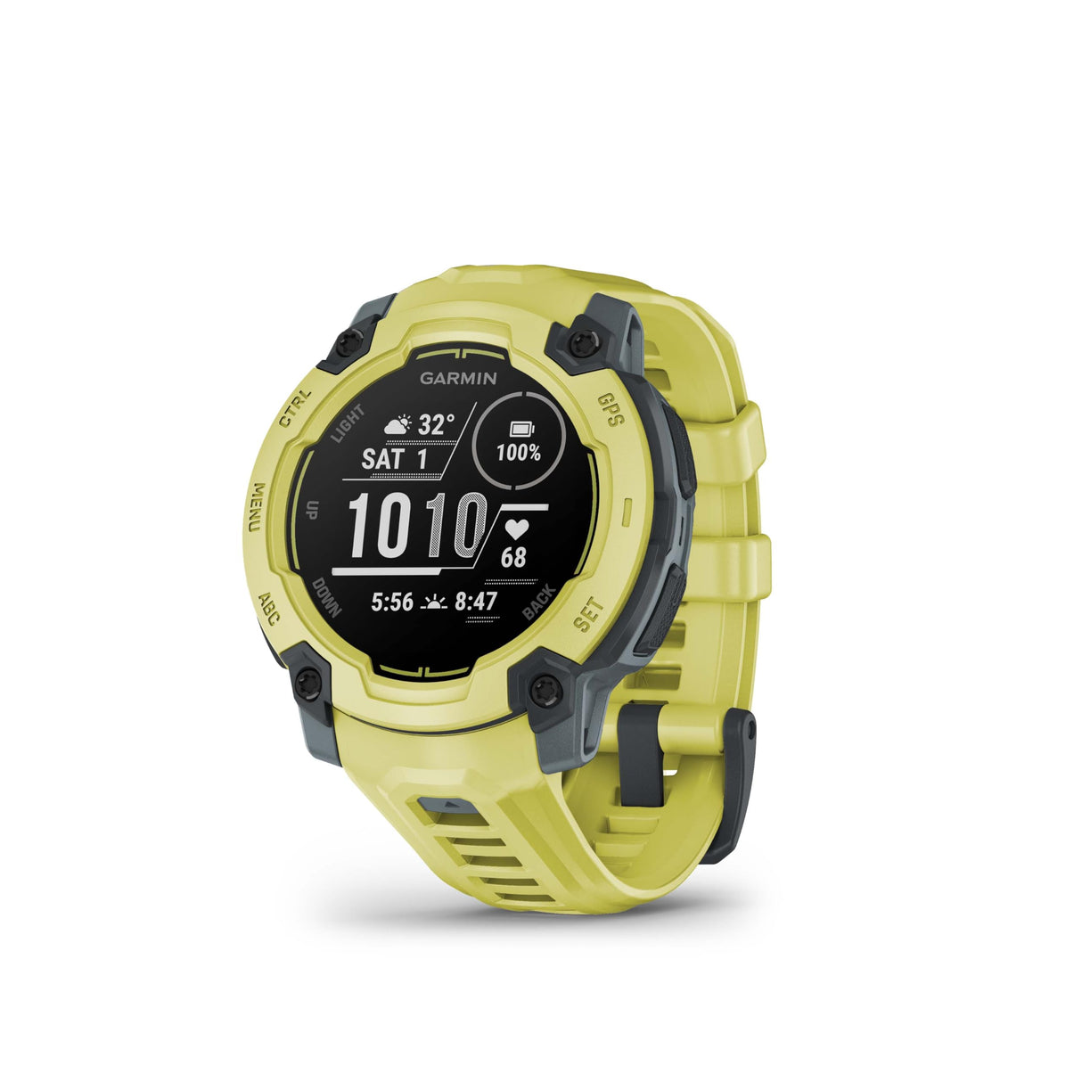 Garmin Instinct E, Reloj Inteligente con GPS, 45 mm, Resistente al Agua, Aplicaciones Deportivas integradas, Monitorización de la Salud, Notificaciones Inteligentes, Amarillo