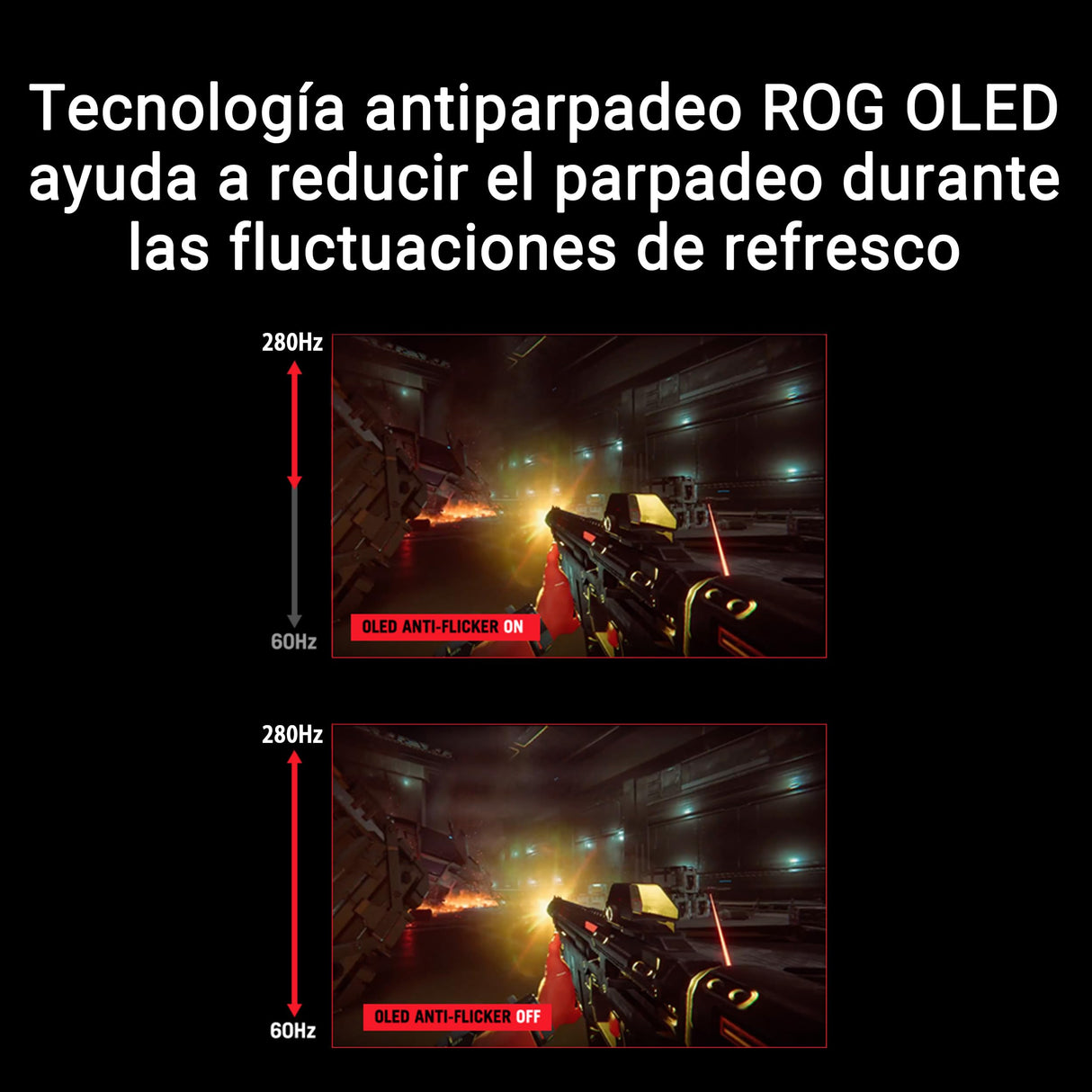 ROG Strix OLED XG27ACDMS - Monitor Gaming de 27", QD-OLED de 1440p, 280Hz, 0,03ms, disipador, Neo Proximity Sensor, Brillo Uniforme, G-Sync, 99% DCI-P3 y DisplayWidget Center
