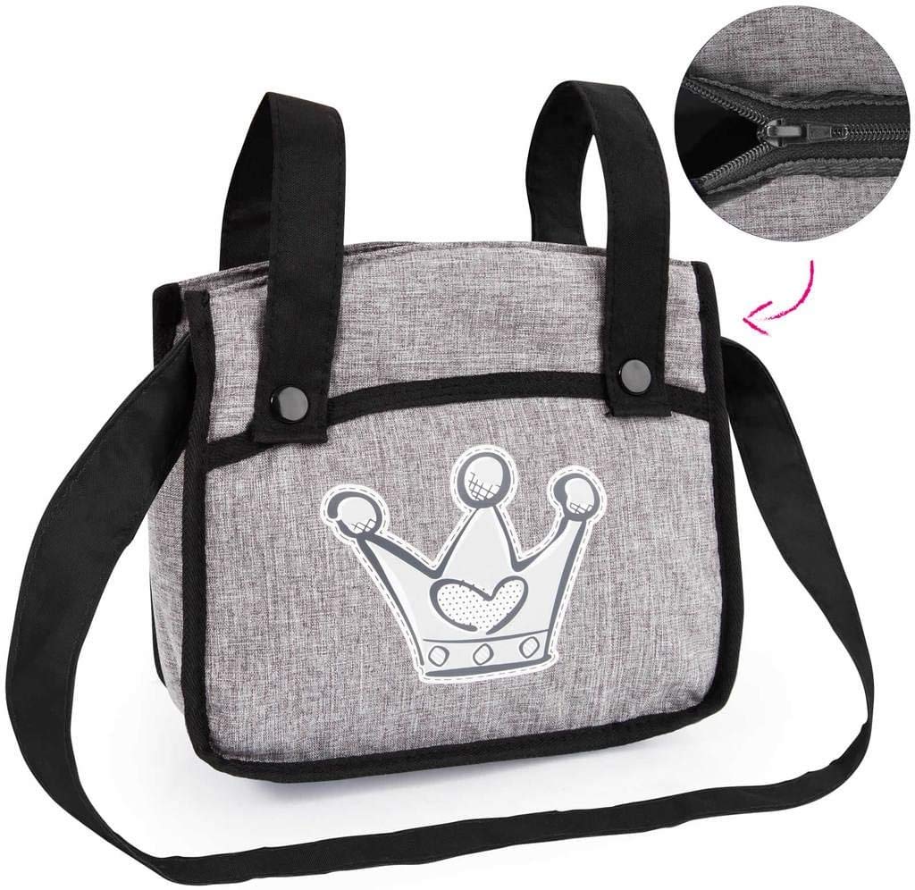 Bayer Design 18410Aa, Cochecito de Muñecas, Carro Neo Vario, Combolsa, Convertible, Plegable, Ajustable, Gris Comcorona, Color