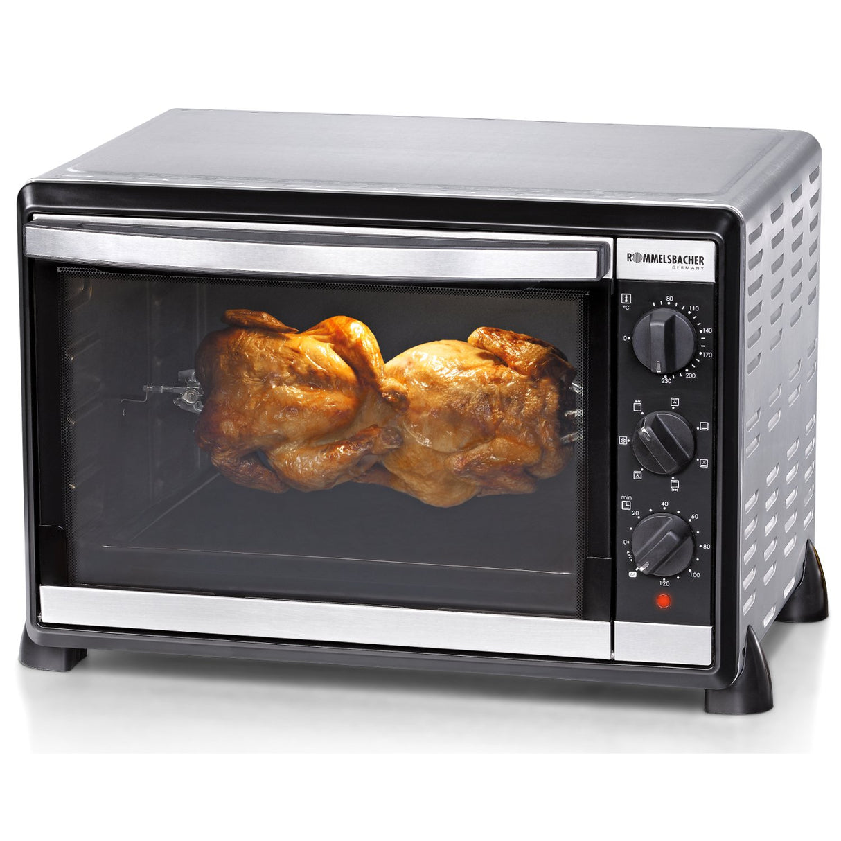 Rommelsbacher BG 1805/E - Horno para asado, 1800 W, color plata