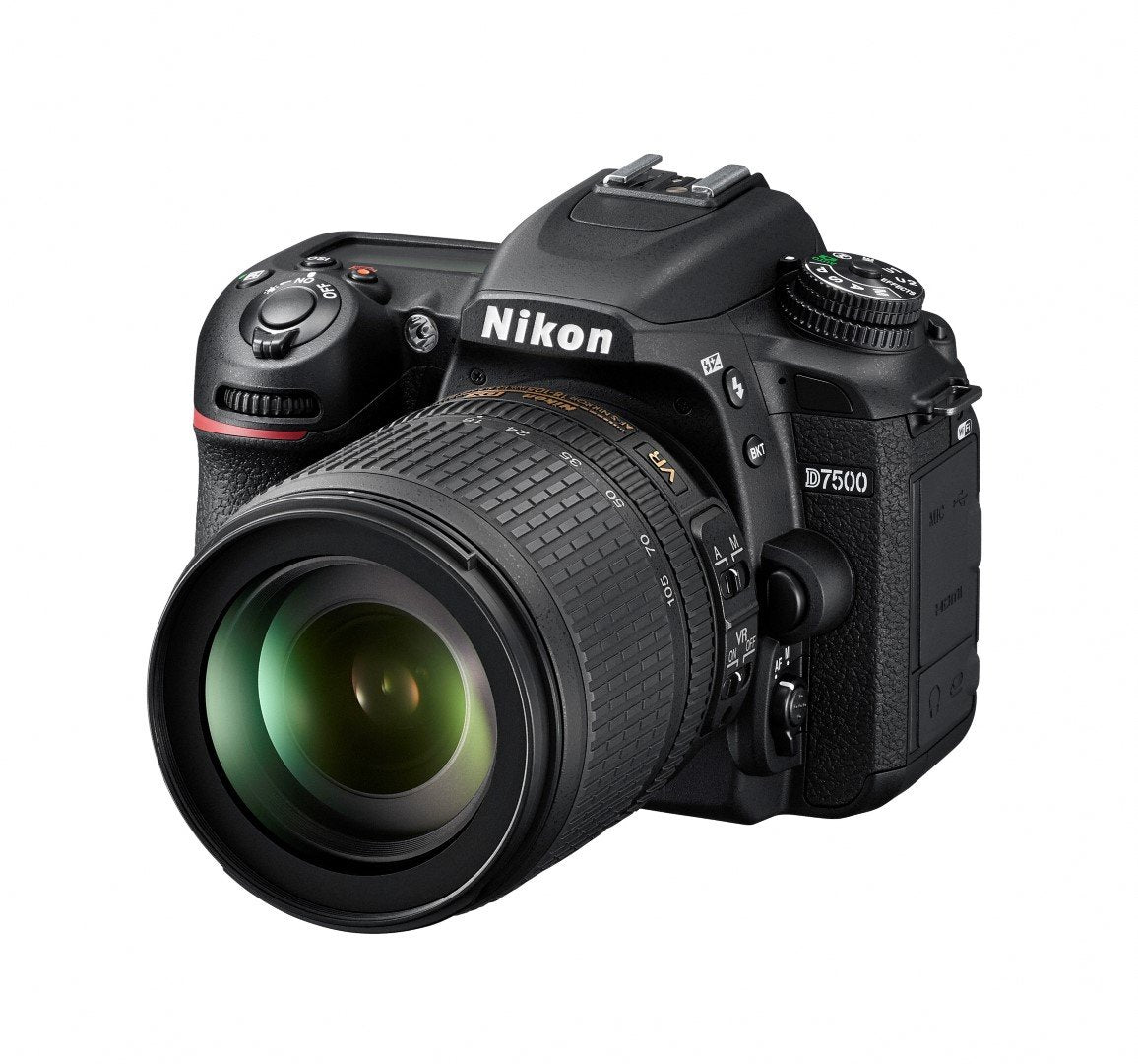 Nikkon D7500 - Cámara réflex Digital de 20.9 MP (Pantalla LCD 3.2", 4K/UHD, SnapBridge, Bluetooth, WiFi), Color Negro - Kit con Objetivo AF-S DX 18-105 mm f/3.5-5.6G ED VR