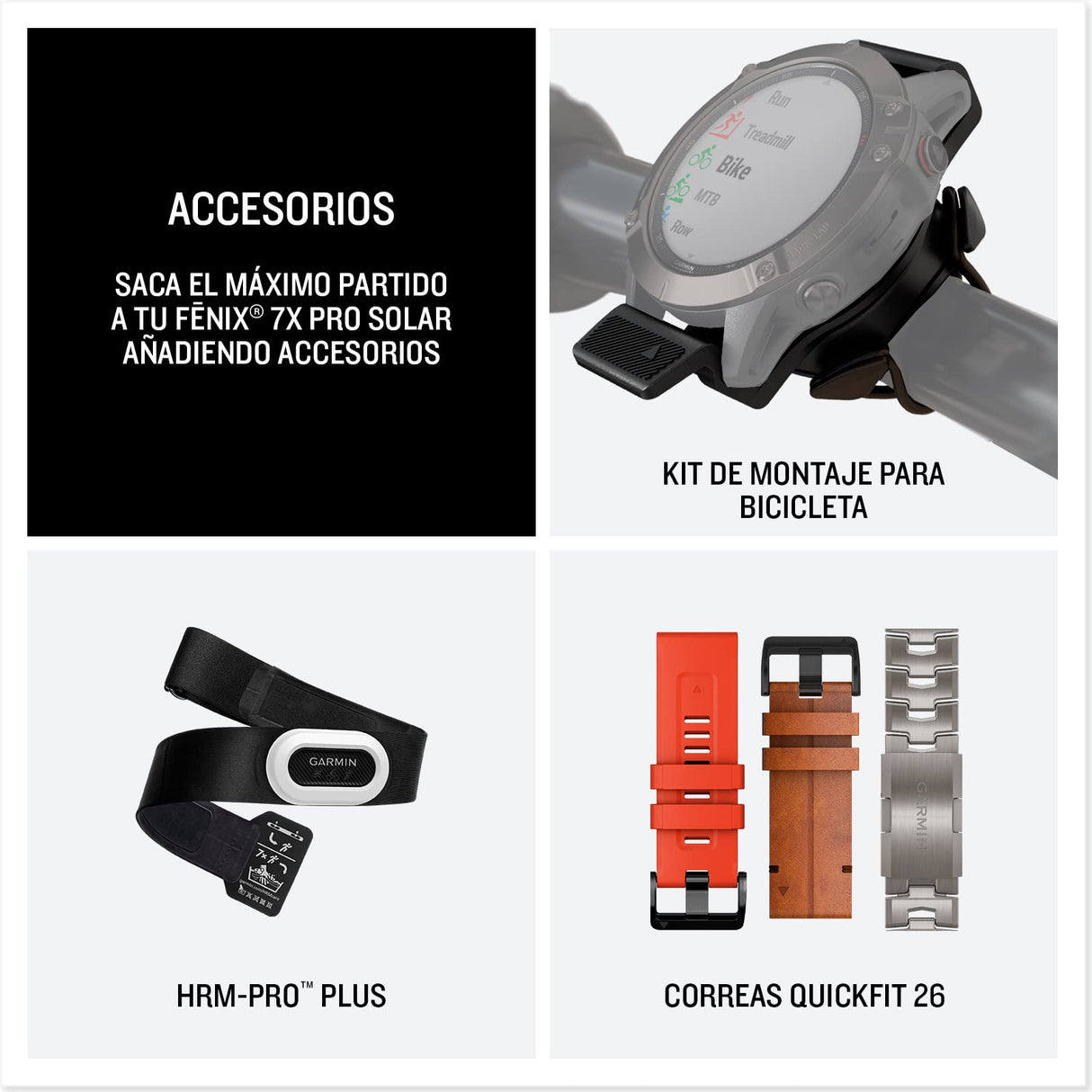 Garmin fēnix 7X Pro Solar, Reloj GPS Multideporte con Carga Solar, Pantalla táctil, Linterna LED, frecuencia cardíaca, mapas, música y 37 días de batería, Negro