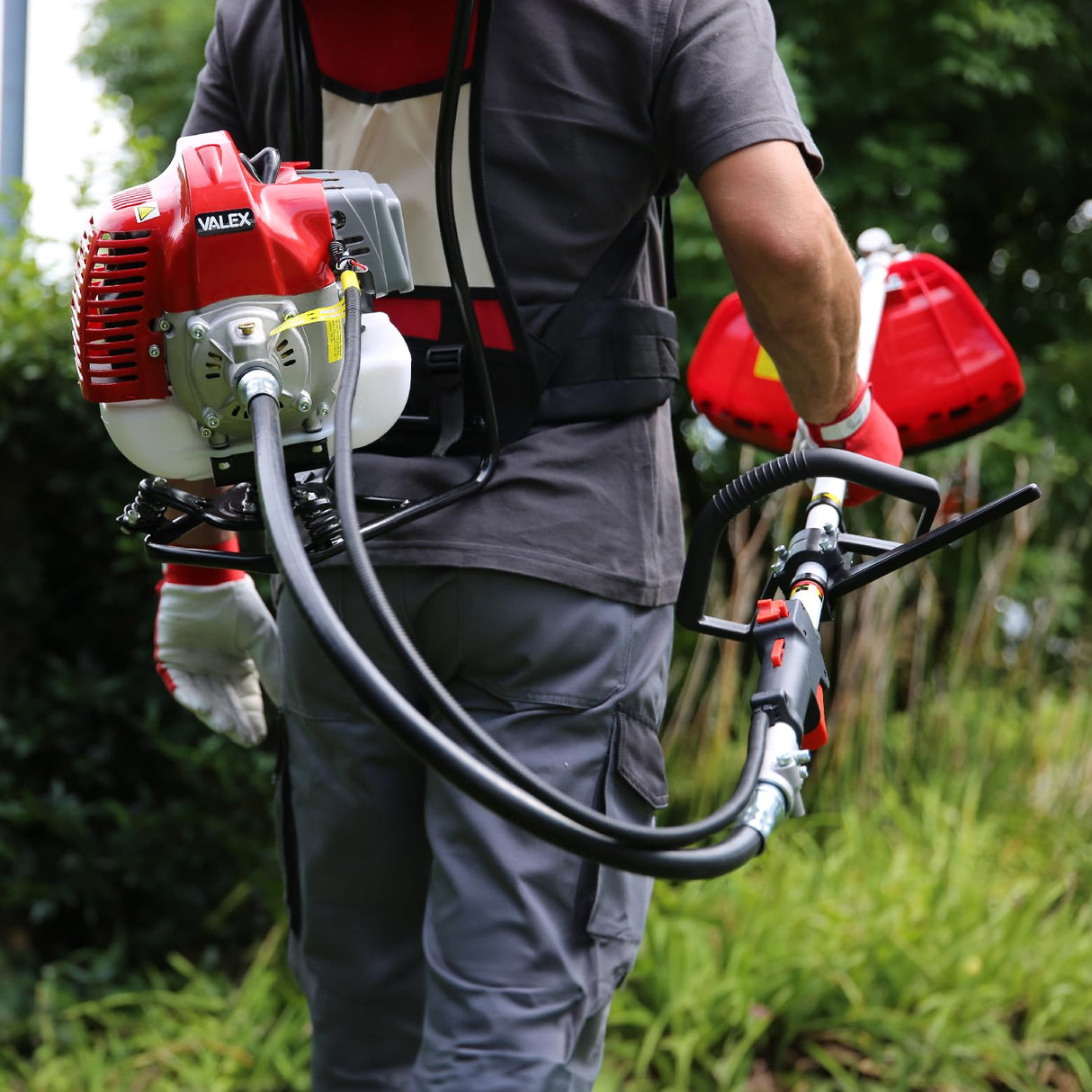 Valex Desbrozadora de estallamiento de Mochila Texas 52Z 52cc catalizado Arranque facilitado con Hombro