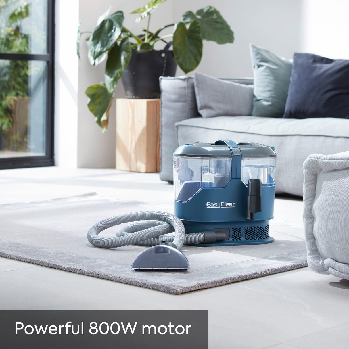 Vacmaster SCA0801 Aspirador de alfombras Limpiador de Manchas Multisuperficie para Alfombras, Moquetas, Tapicería, Escaleras y Coche | Incluye fórmula y accesorios | 800 W