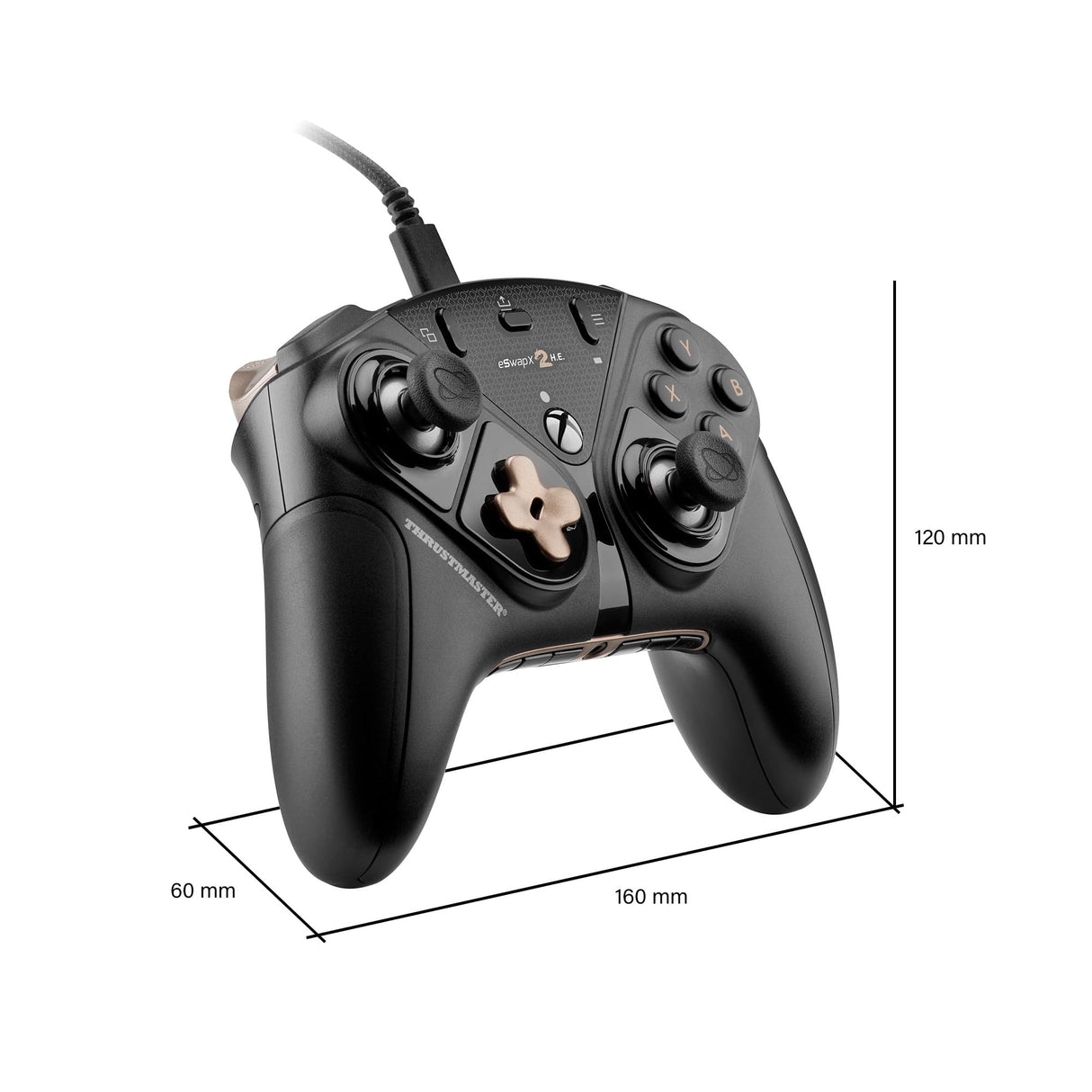 Thrustmaster ESWAP X2 H.E – Gamepad Modular para Juegos de E-sports con Mini-Sticks Anti-Deriva H.E.A.R.T. (Hall Effect) – Compatible con Xbox Series X|S, Xbox One y PC