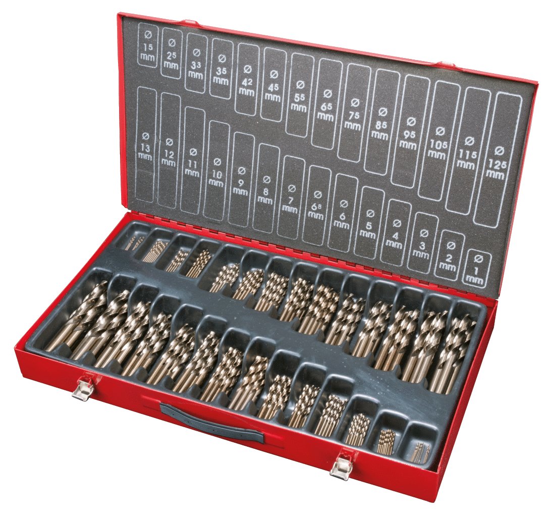 KS Tools 330.3650 Surtido de brocas HSS-CO, pulido, 230 pzs, 1-13mm