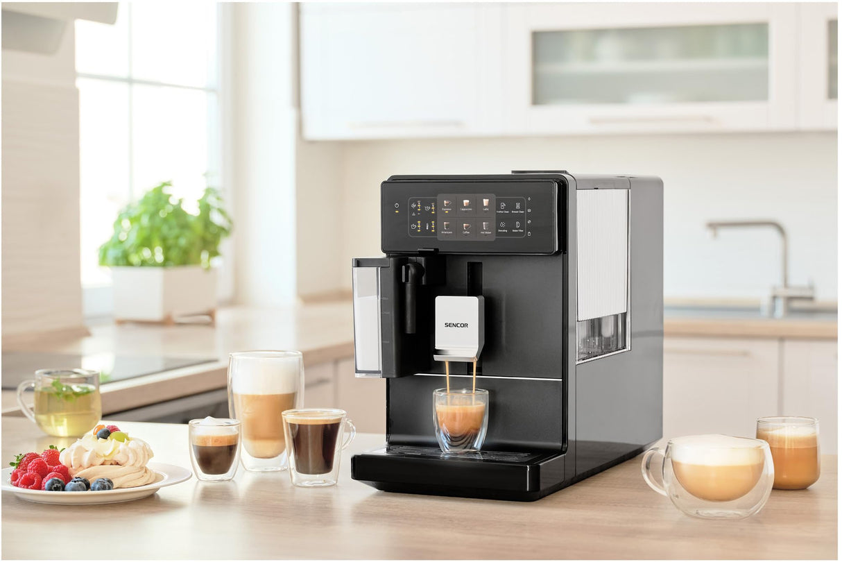 SENCOR Máquina automática de espresso y capuchino SES 9300BK