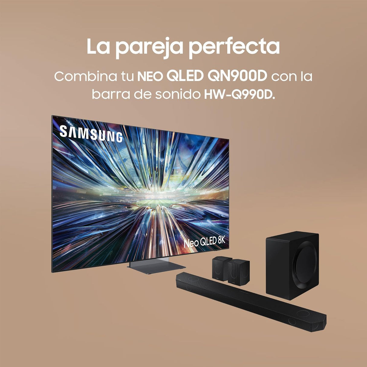 SAMSUNG TV Mini LED Neo QLED 8K 2024 85QN900D Smart TV de 85" con la Mejor Resolución con Inteligencia Artificial, el Mejor Sonido con IA, el Mejor Smart TV y el Mejor Diseño con Infinity Air Design