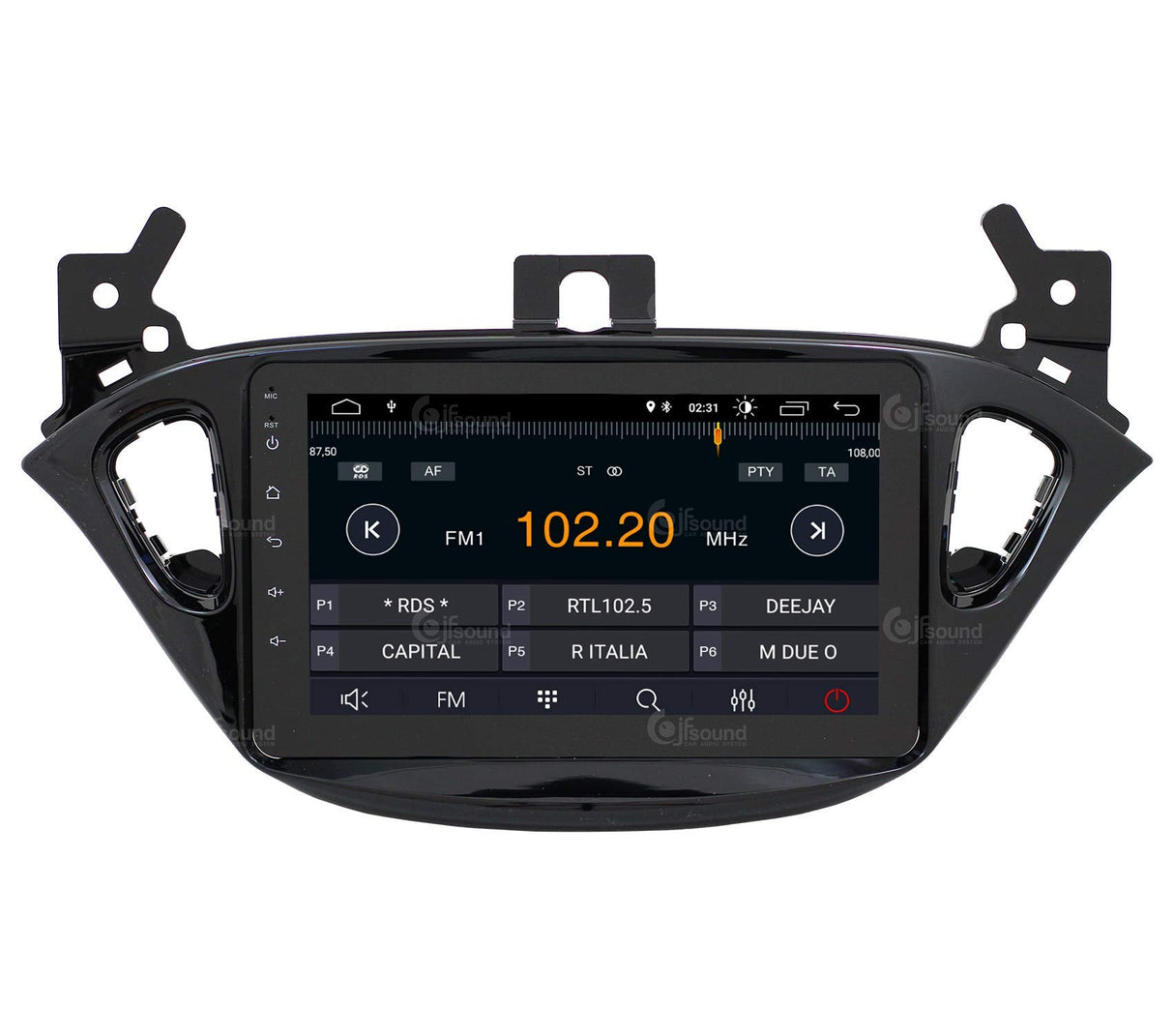 Radio de Coche Personalizada Opel Corsa E Android Dab GPS Bluetooth WiFi USB Full HD Touchscreen Display 8”