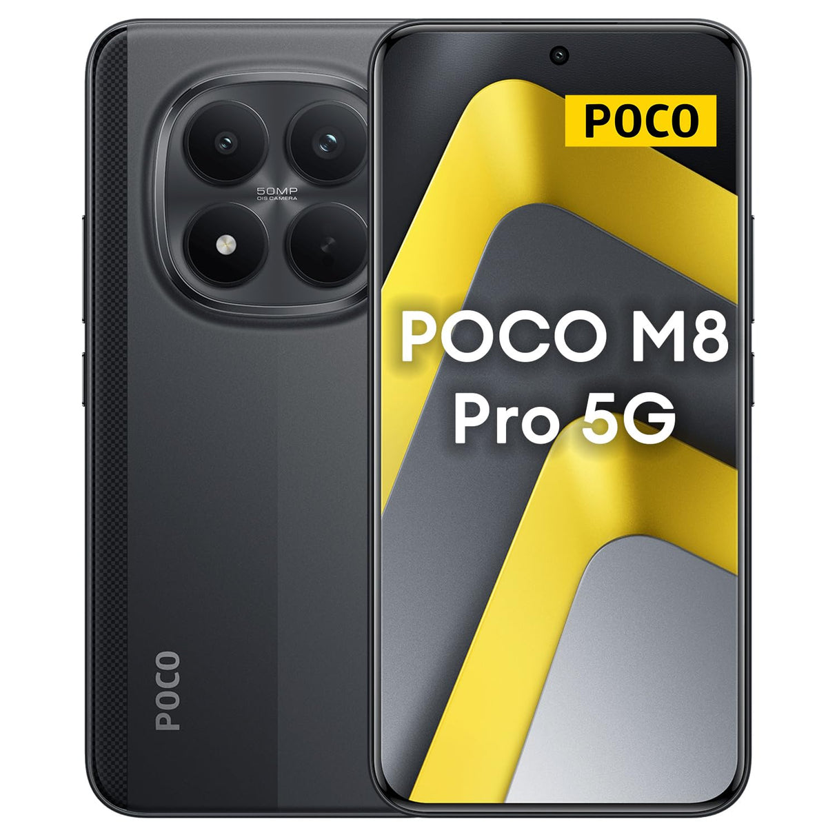 XIAOMI POCO M8 Pro 5G - Smartphone de 12+512GB, Pantalla de 6,83" 1.5K AMOLED, Snapdragon 7s Gen 4, cámara de 50MP, Hypercharge 100W, Cargador no Incluido, Negro (Versión ES)