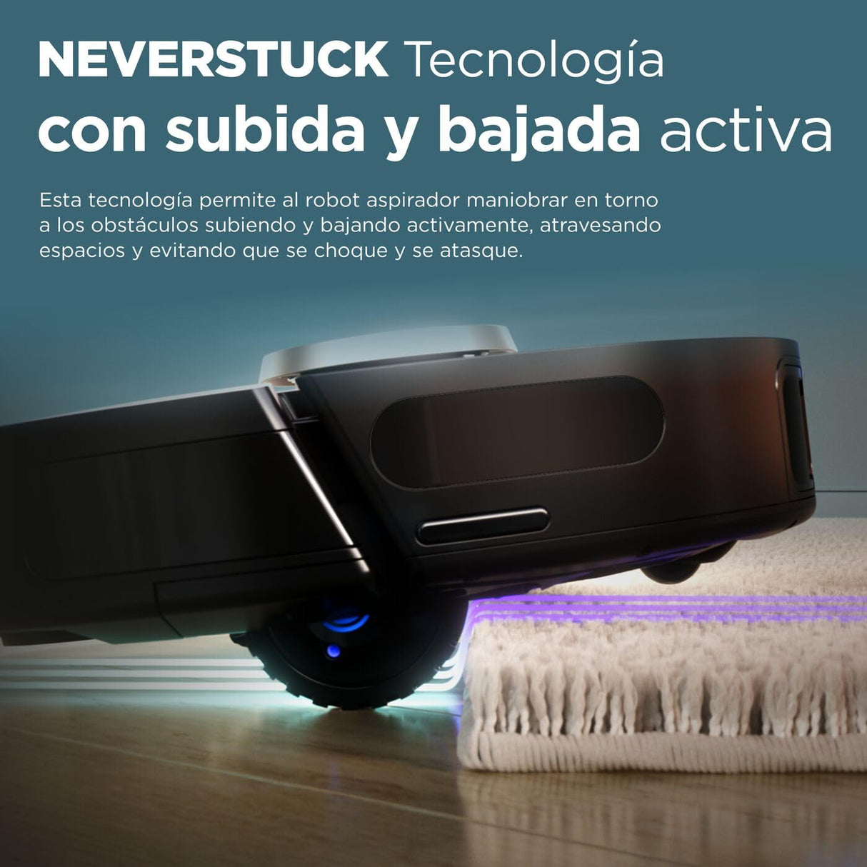 Shark PowerDetect Robot Aspirador, Vaciado automático, navegación 3D y LiDAR, Base antialérgenos, tecnología NeverStuck, para alfombras, Suelos y Pelo de Mascotas, WiFi/App, Negro, RV2820VEEU