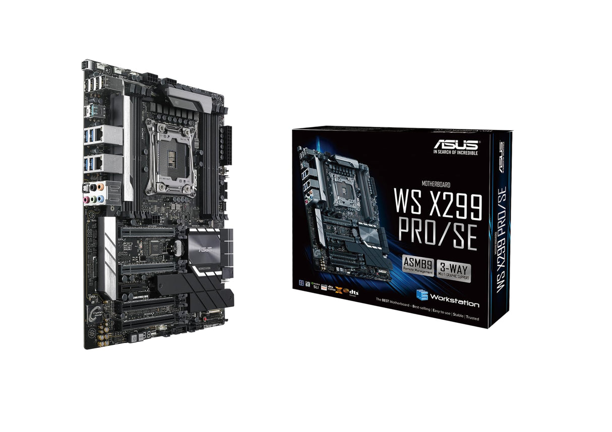 Asus Workstation Board - Placa base Intel LGA 2066 ATX con DDR4 4133MHz, dual M.2, M.2 heatsink, U.2, conector USB 3.1 Gen 2, ASMB9-iKVM, ASUS Control Center