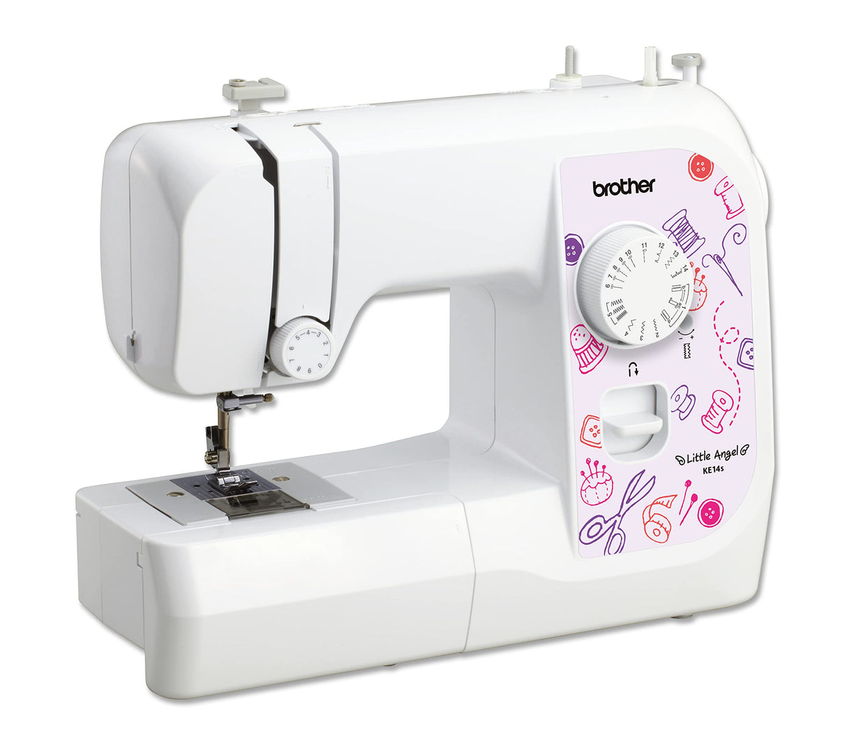 Brother Máquina de Coser, Blanco, Rosa, 40 x 15 x 31 cm