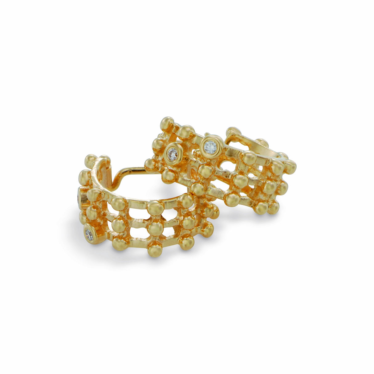 Pandora - Pendientes de oro amarillo de 14 quilates