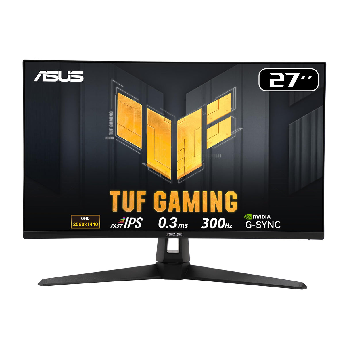 ASUS TUF Gaming VG27AQM5A Monitor Gaming de 27", QHD (2560 x 1440), 300 Hz, Fast IPS, ELMB Sync, 0.3 ms (GTG), Altavoces estéreo, 95% DCI-P3, DisplayWidget Center
