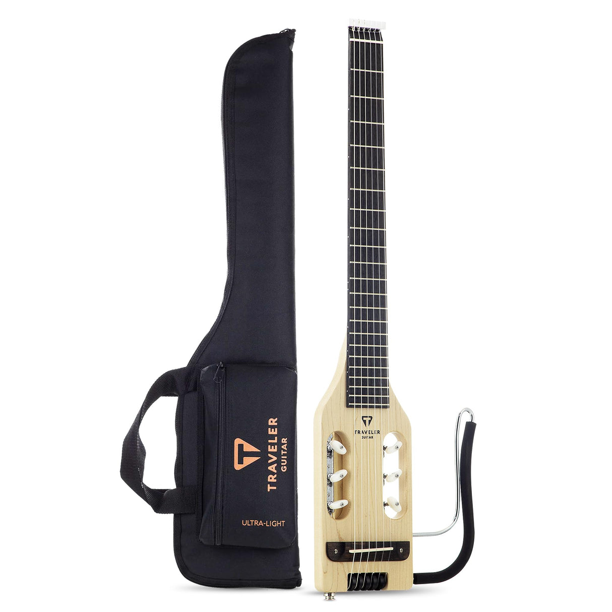 Traveler Guitar Guitarra acústica y eléctrica de 6 cuerdas, derecha, arce (ULN MPS)
