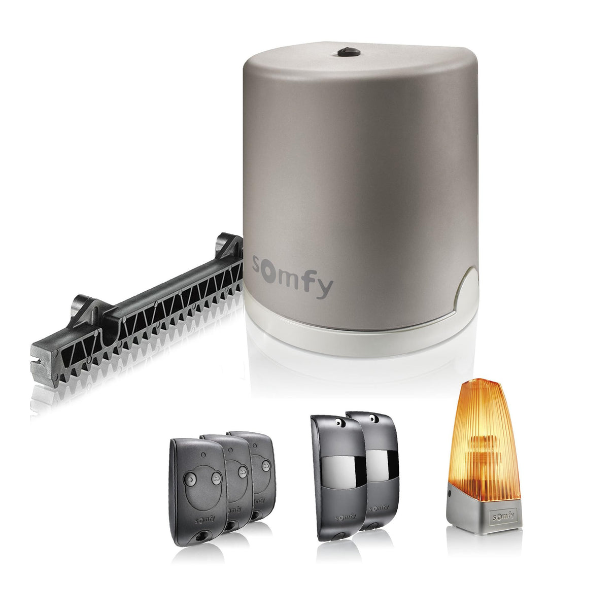 Somfy 1240631 - Freevia Line, Motor Para Cancela Corredera, Para Puertas De Hasta 7M Y 500Kg, Incliye 2 Mandos A Distancia Para Garaje