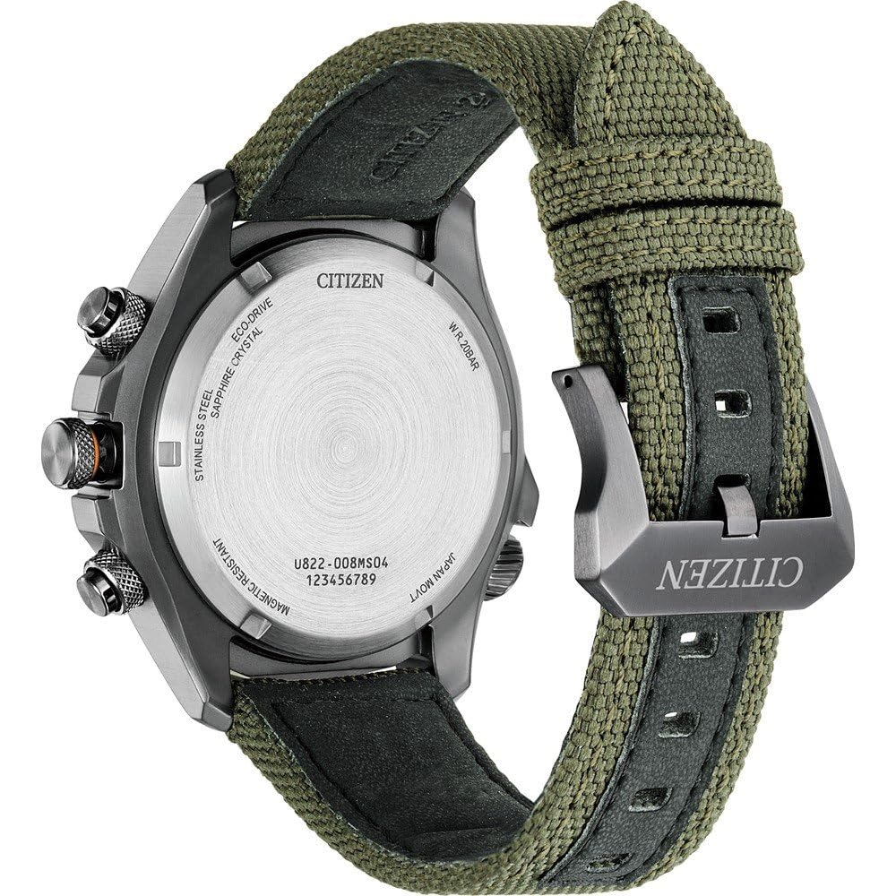 Citizen Reloj Análogico-Digital para Hombre de Cuarzo con Correa en Tela JV1005-02W
