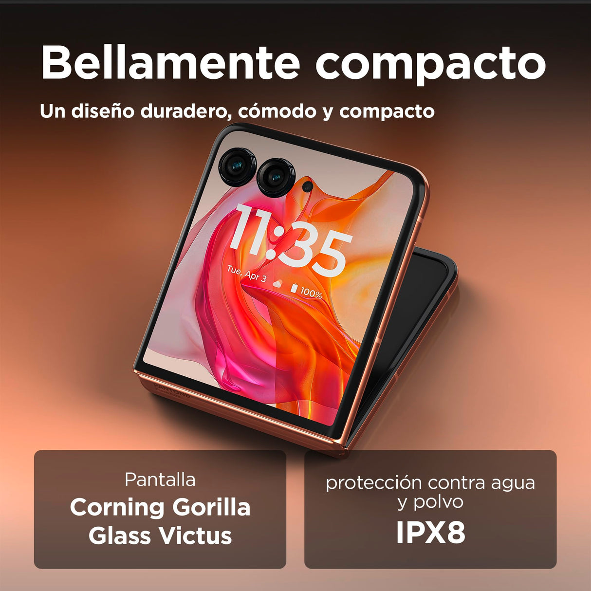 Motorola RAZR 50 Ultra 12/512GB, Garantía 3 años, Pantalla Externa Funcional de 4", diseño Plegable, cámaras de 50 MP con IA, procesador Snapdragon® 8s 3 Gen, Carga TurboPower™ de 68 W, Dual SIM