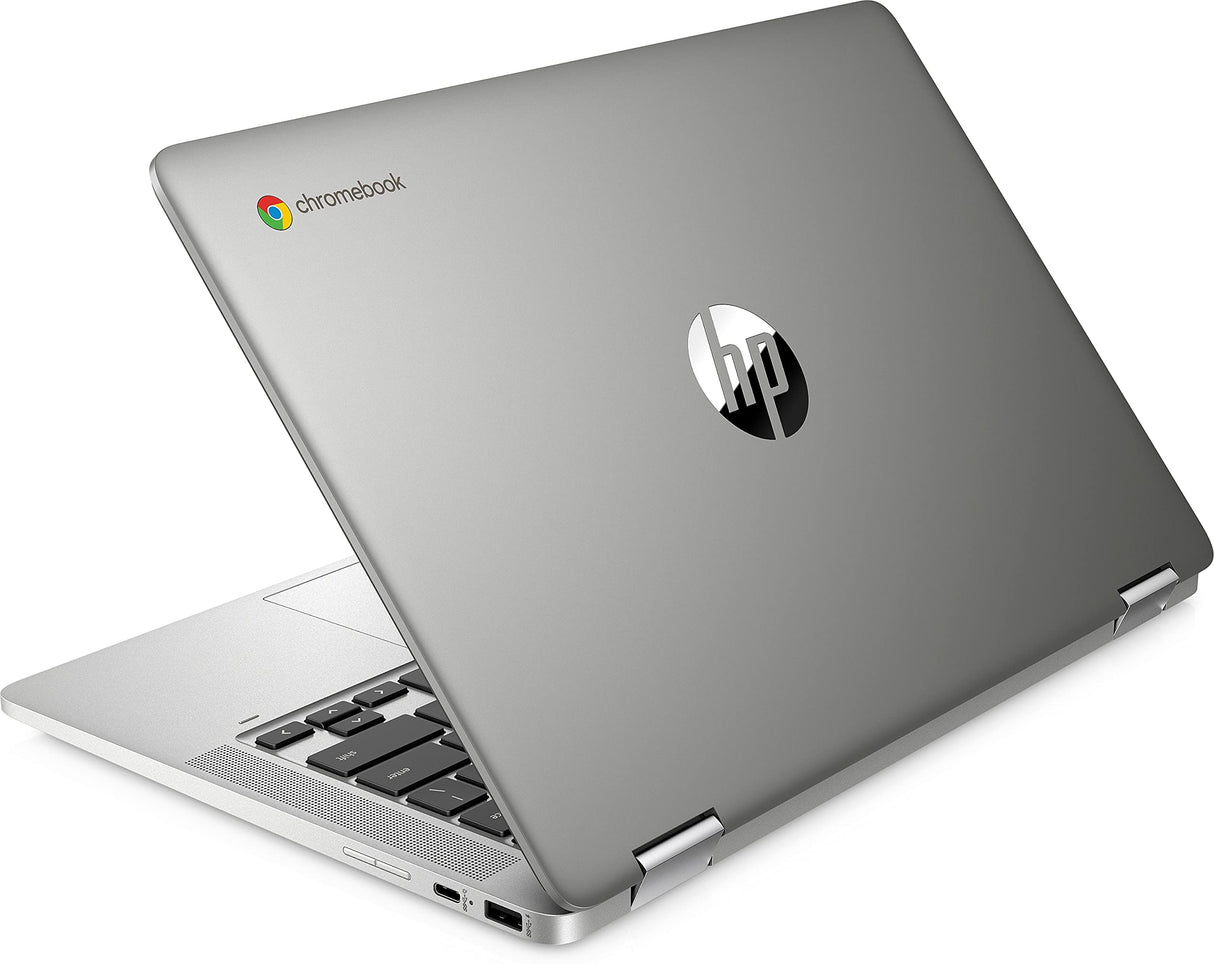 HP Chromebook x360, Touch/14 Pulgadas Full HD Antideslumbrante Inteligente IPS, Intel PENTIUM N5030 (Gemini Lake R), 4GB RAM, 64 GB eMMC, Chrome OS, 14a-ca0260nd, Plata