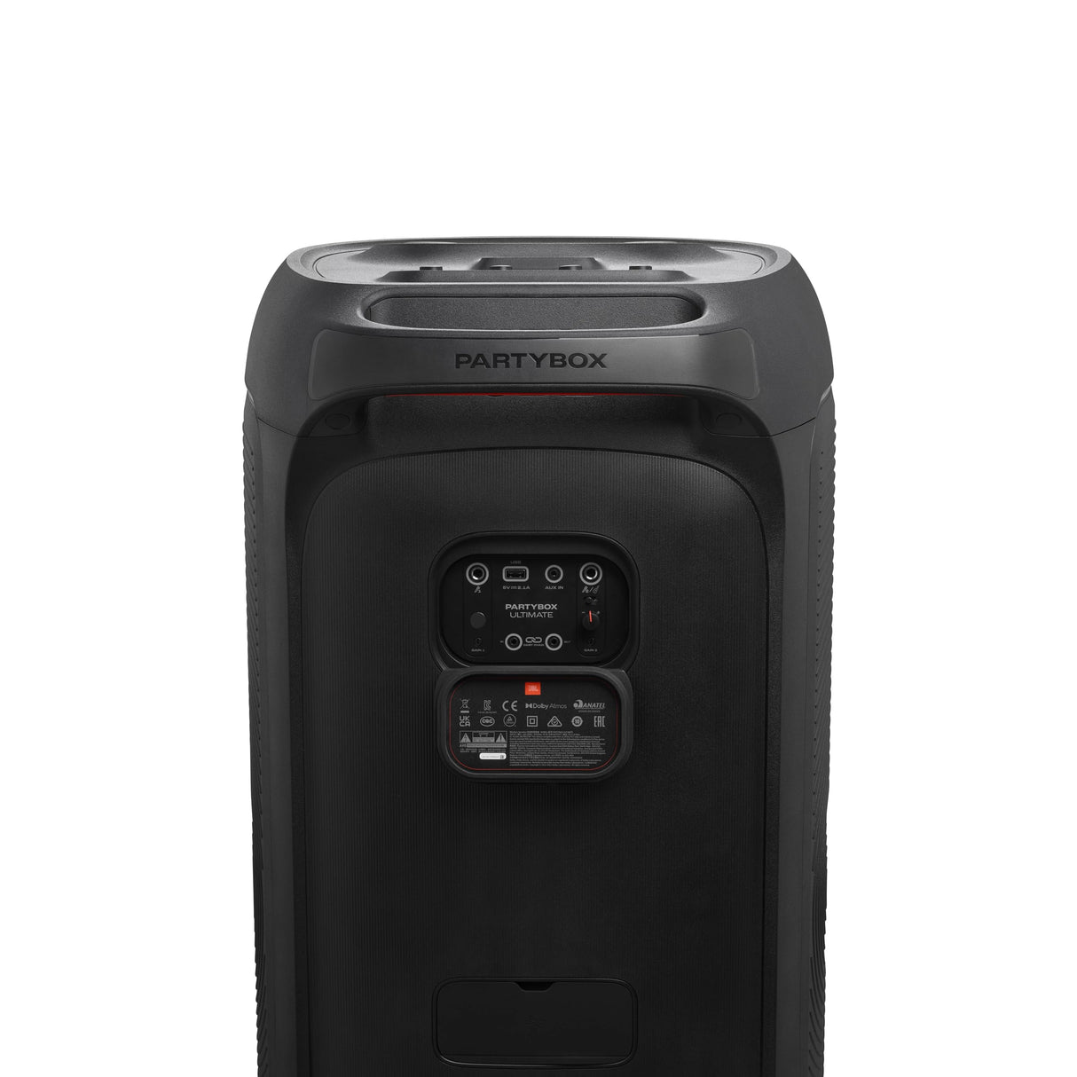 JBL PartyBox Ultimate, Altavoz portátil para Fiestas con Sonido Original Pro, a Prueba de Salpicaduras según IPX4, Efectos Luminosos multidimensionales, Negro