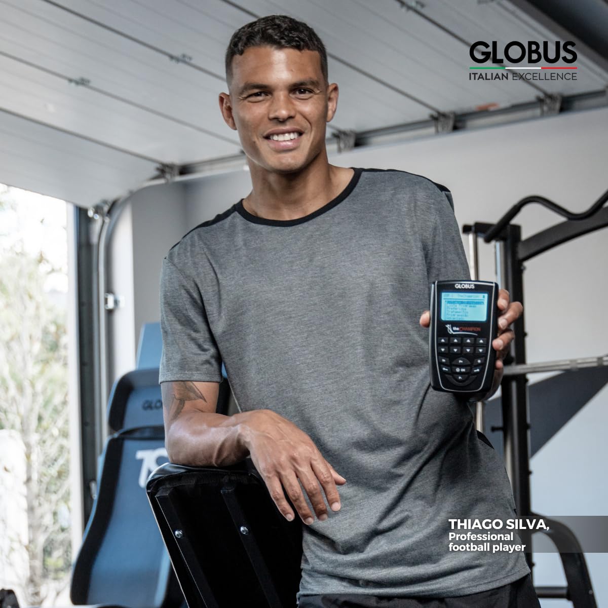 Globus | The Champion, Eletrostimulador de 4 Canales, Tratamiento Para Deportistas, 441 Programas Para Fortalecer los Músculos y Mejorar el Rendimiento