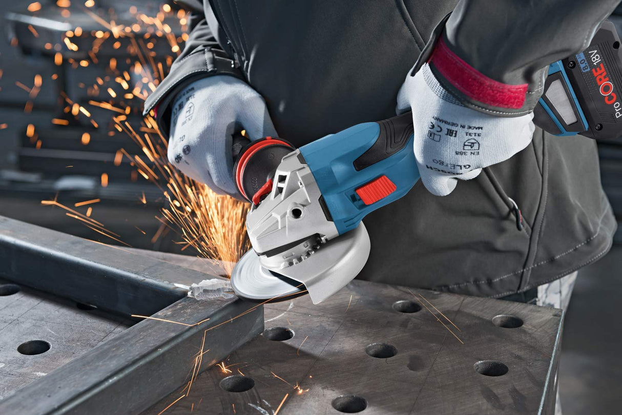 Bosch Professional BITURBO GWS 18V-15 C - Amoladora angular a batería (18V, disco Ø 125 mm, conectable, sin batería, en L-BOXX)