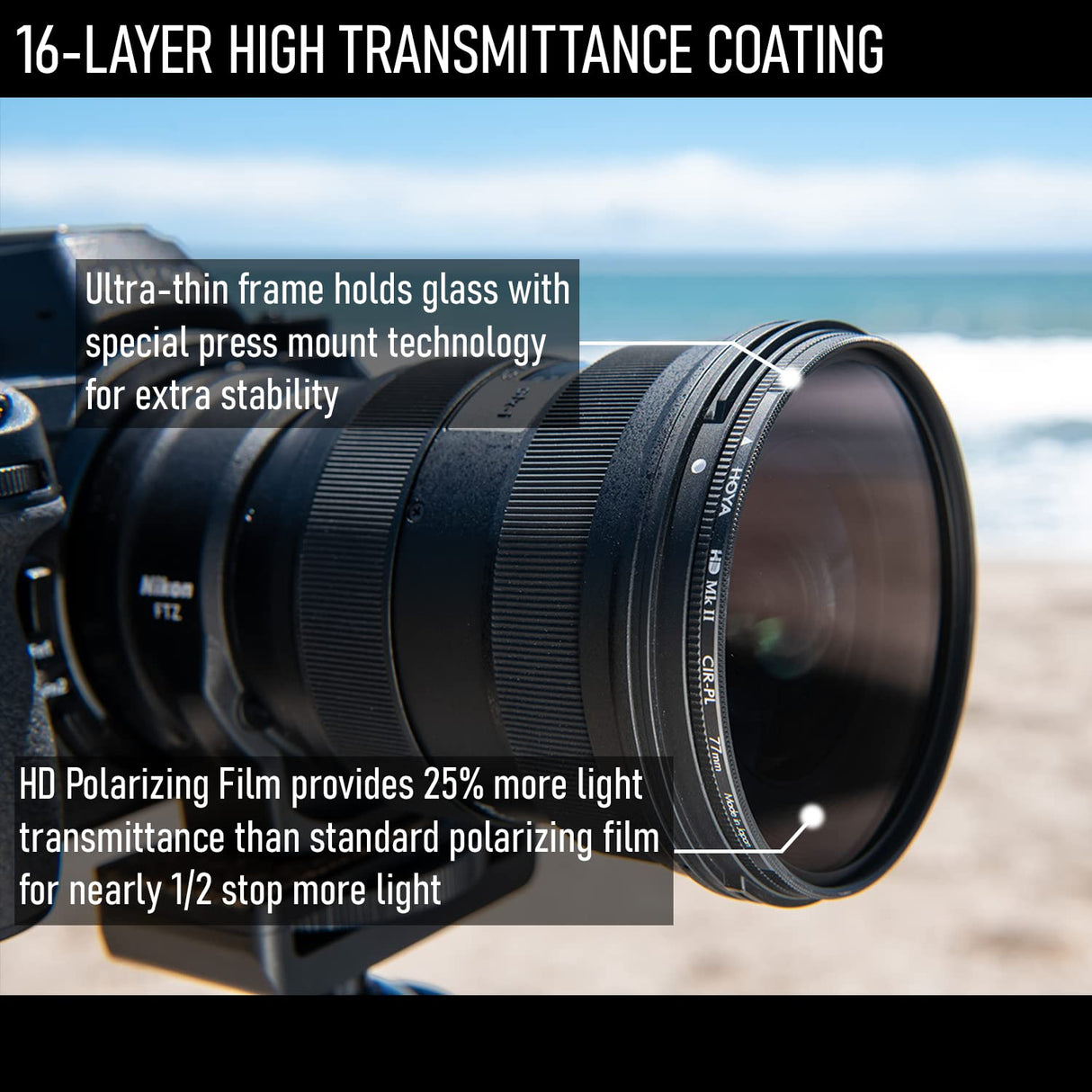 HOYA Circular Polarizing Filter HD MkII ø72 mm