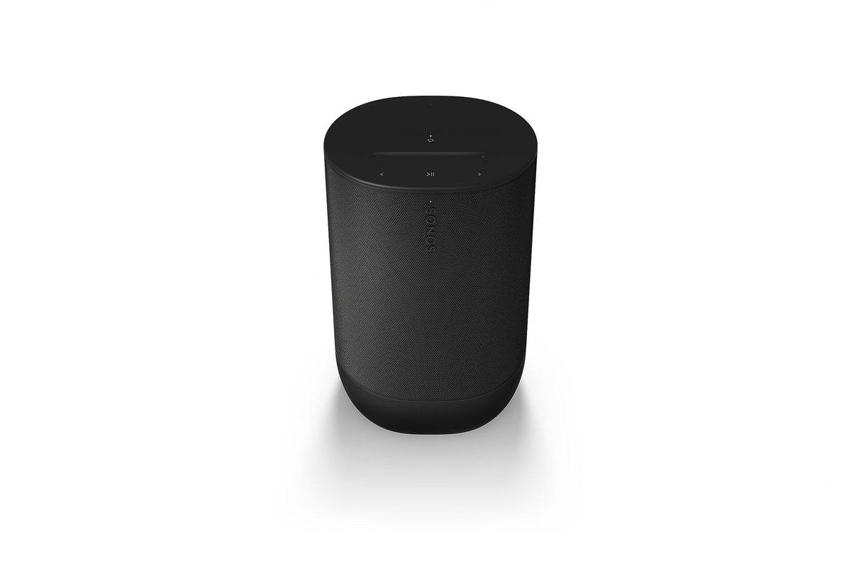 Sonos Move 2 | Altavoz portátil inalámbrico con Wi-Fi, Bluetooth, Amazon Alexa, 24 Horas de autonomía y Base de Carga inalámbrica - Negro