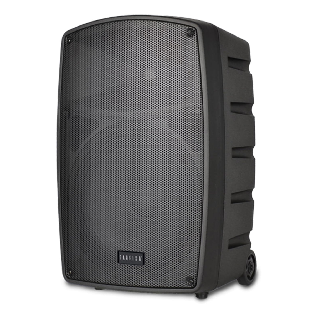 FARFISA | Altavoz inalámbrico Tipo Trolley de 100 W con 2 micrófonos sin Cable, 40x60x36 cm
