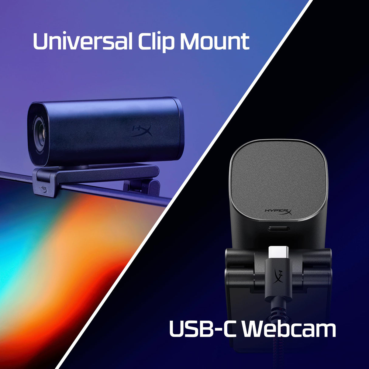 HyperX Vision S - Webcam para Streaming y creacion de Contenido, 4K a 30fps, FHD 1080p a 60fps, Youtube, Gaming Twitch, PC/Mac, Negro