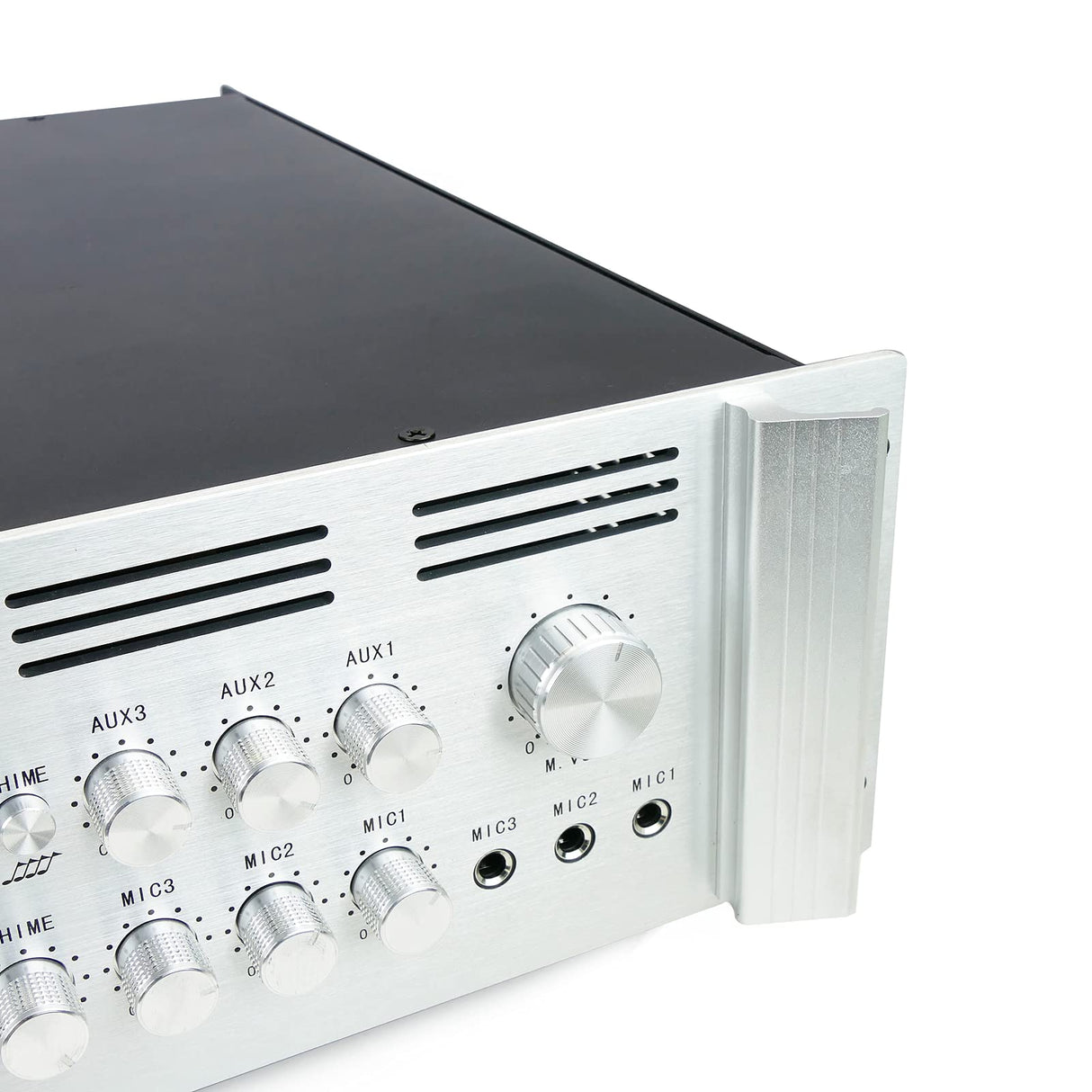 BeMatik - Amplificador para sonorización profesional de 800W 110V 8 zonas con MIC AUX MP3 rack