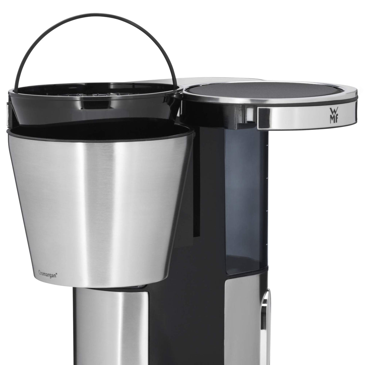 WMF Lumero Cafetera con termo, 8 tazas, depósito de agua extraíble, pantalla táctil, antigoteo, filtro giratorio, apagado automático, 800 W