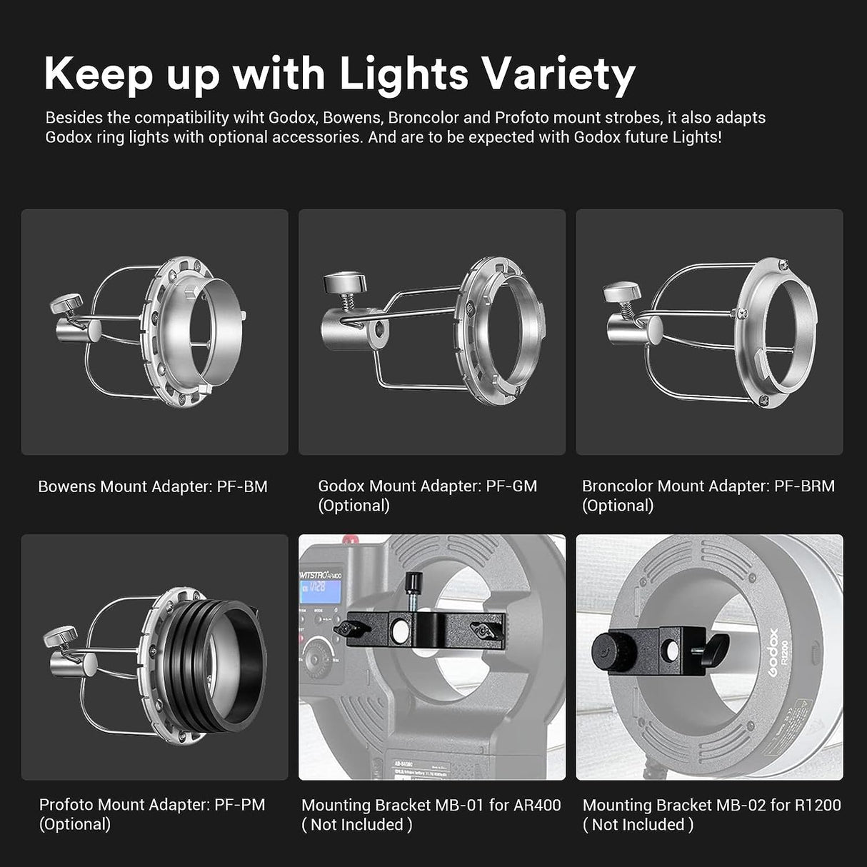 Godox Parabolic P68 - Kit de parabolic Light Focusing System Soft Umbrella