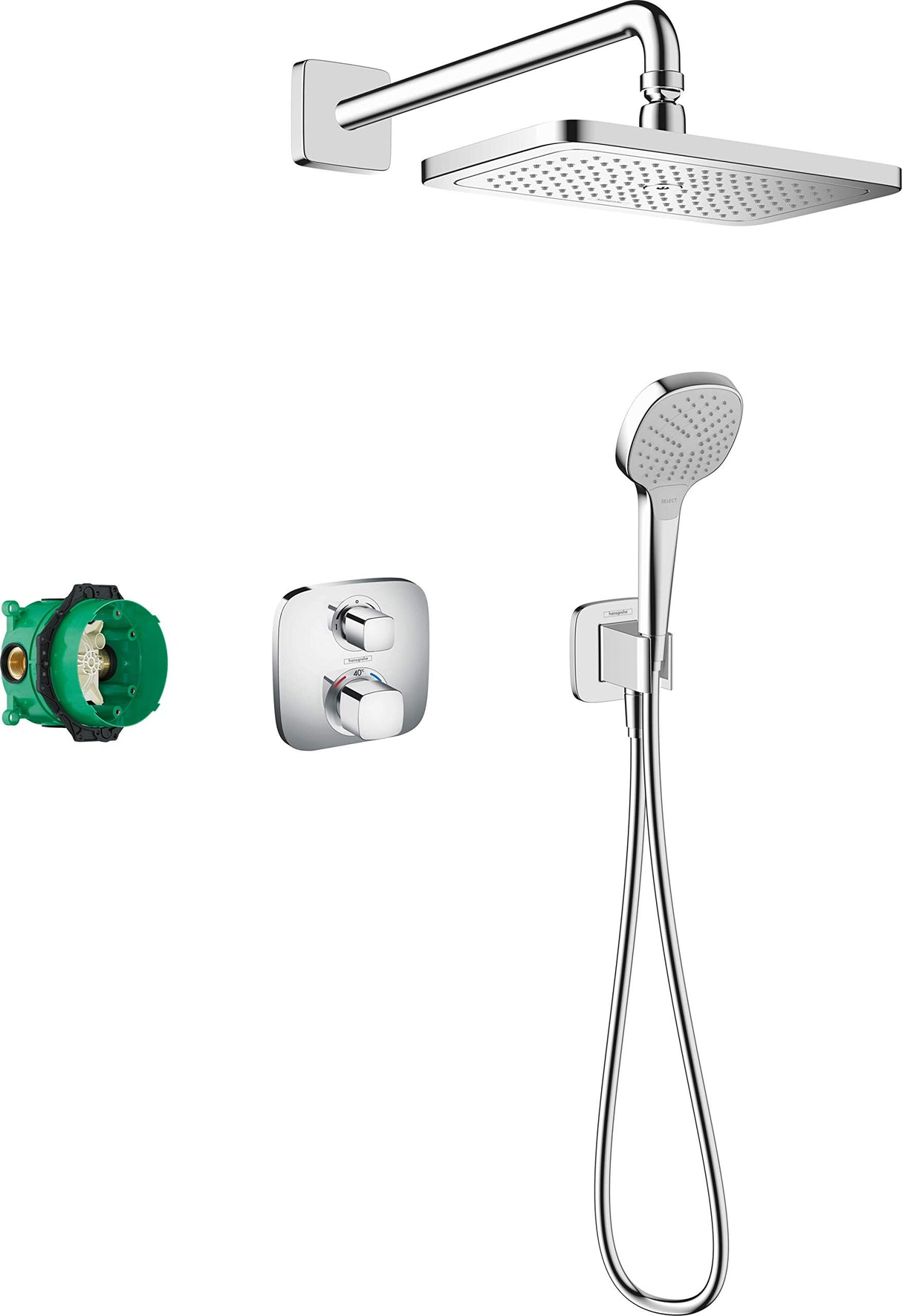 Hansgrohe 27953000 Set de Ducha Empotrado, Cromo