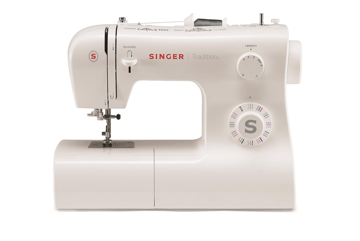 Singer Tradition 2282 Maquina De Coser Electronica Y Mecanica Con 32 Programas, Ojal Automático, Ajuste Longitud Y Ancho Puntada, Brazo Libre Maquina De Coser Profesional