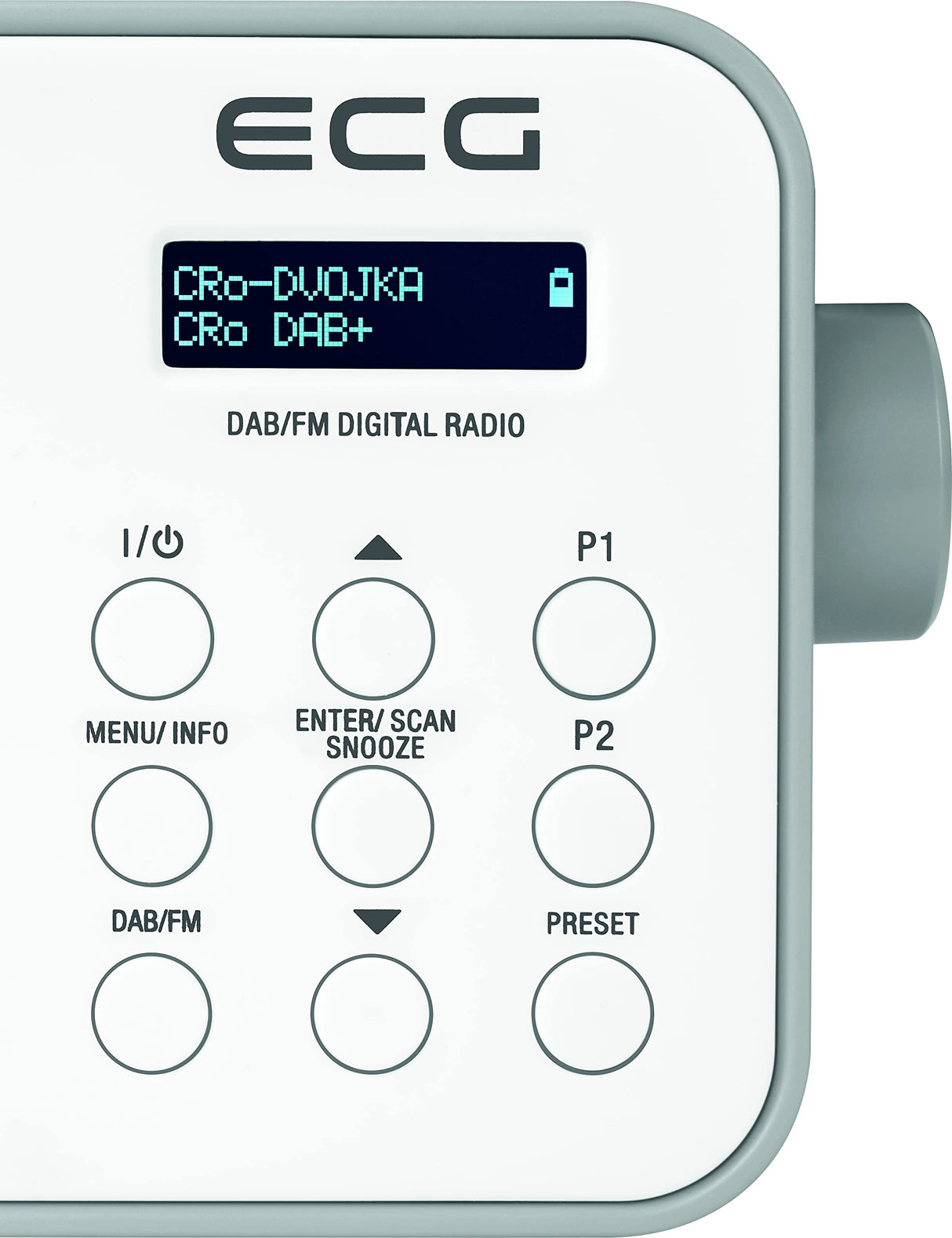 ECG RD 110 Radio Dab+/FM, Blanco, Selección de Alarma: Señal/Radio