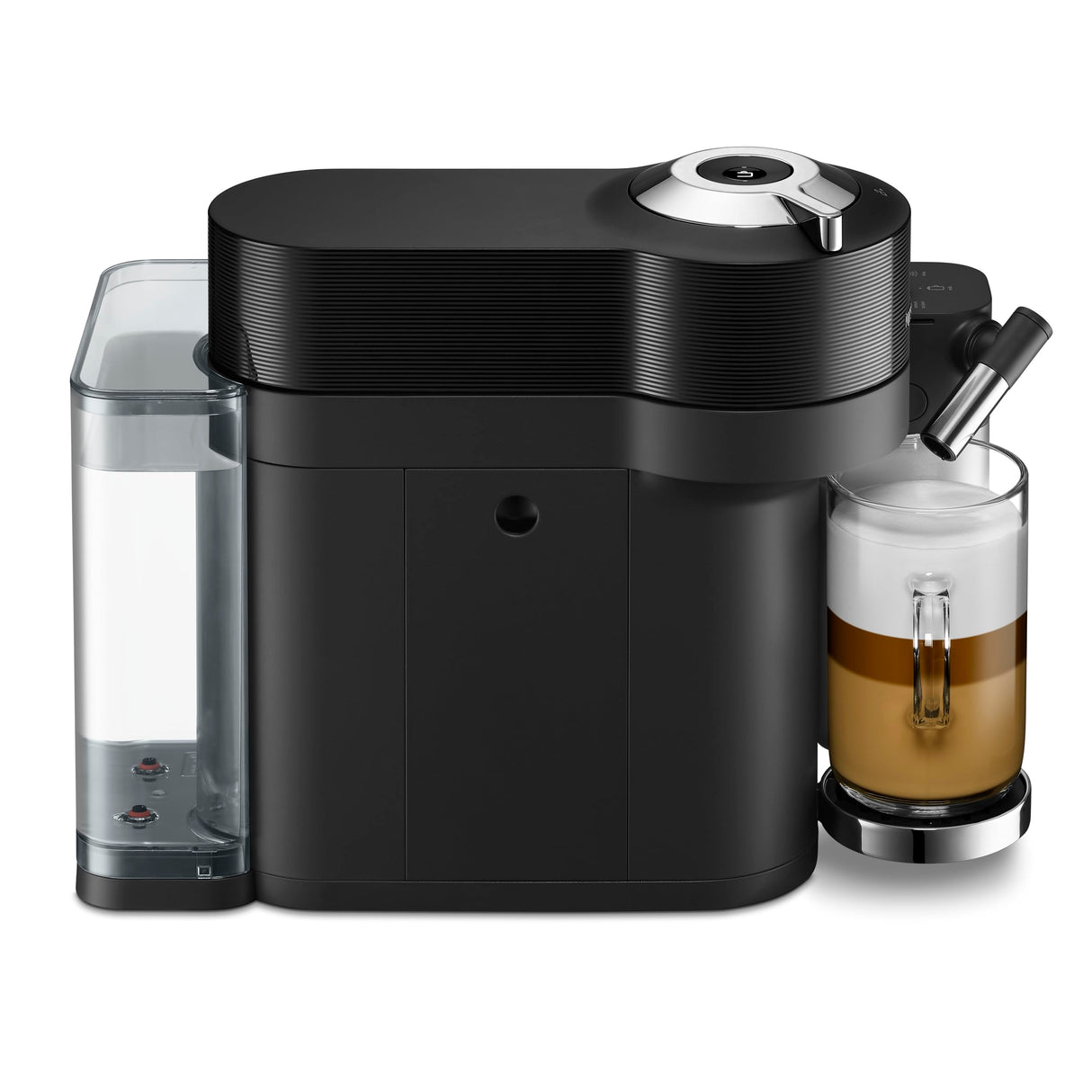 Nespresso De'Longhi Vertuo Lattissima ENV300.B, Máquina de Café Automática con Espumador de Leche Automático, Cafetera de Cápsulas Individual, 5 Tamaños de Taza, 1500W, Negro Mate y Brillante