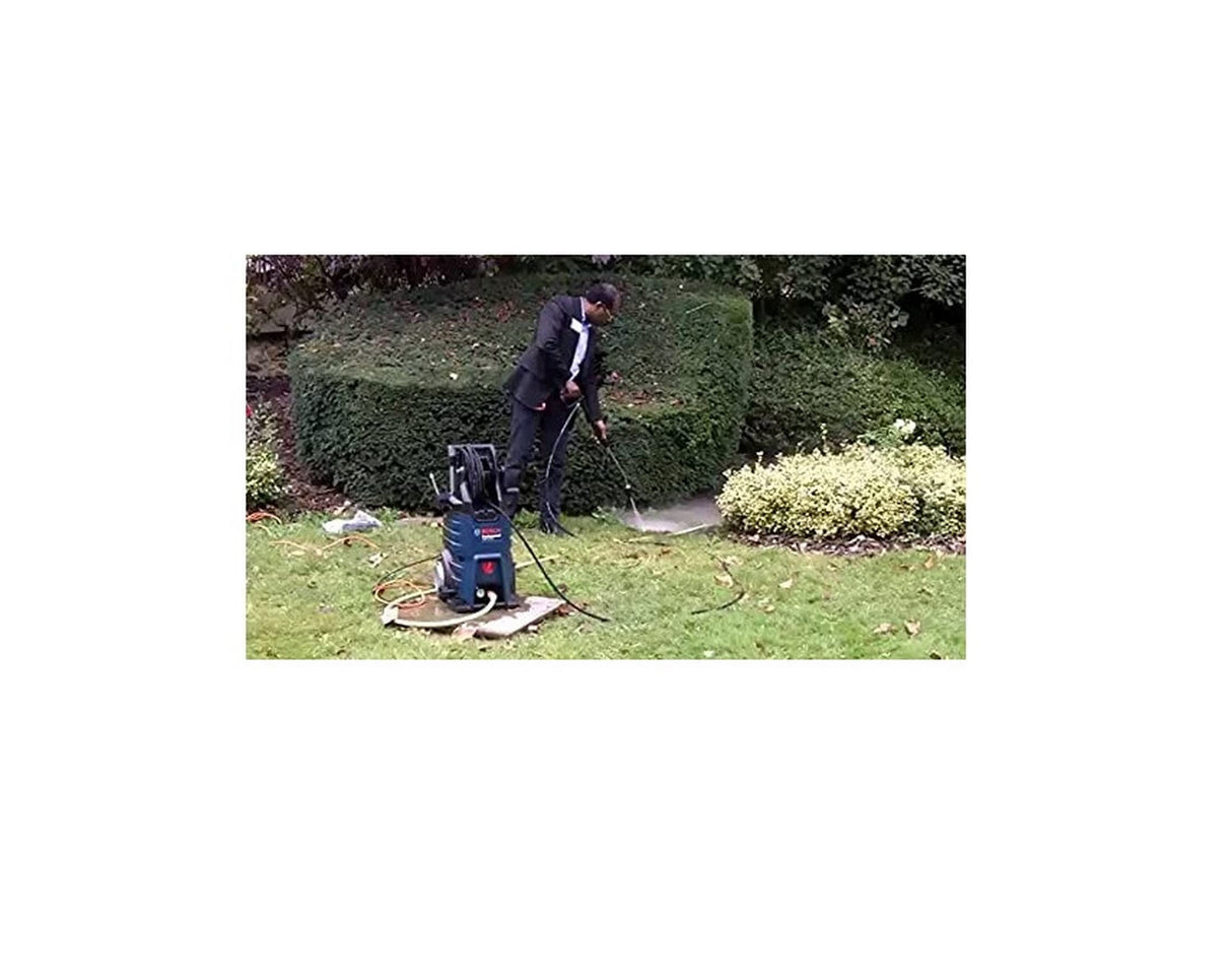 Bosch Professional GHP 5-65 X - Hidrolimpiadora de alta presión (160 bares, 520 l/h, enrollador de manguera, 2 lanzas)