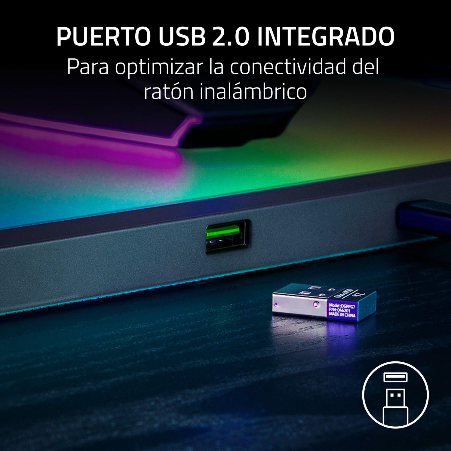 Razer Firefly V2 Pro - Alfombrilla de ratón para Juegos con retroiluminación RGB - Puerto USB Integrado (iluminación LED de 15 Zonas, Superficie con Textura micrograbada) Negro