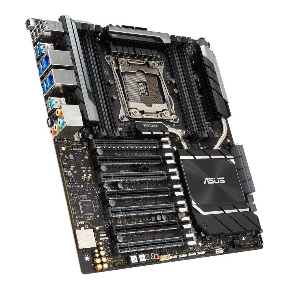 Placa ASUS Pro WS X299 Sage II,Intel,2066,X299,8DDR4,256GB,2GBLAN,8SATA3,2XU.2,2XM.2,USB3.2,CEB