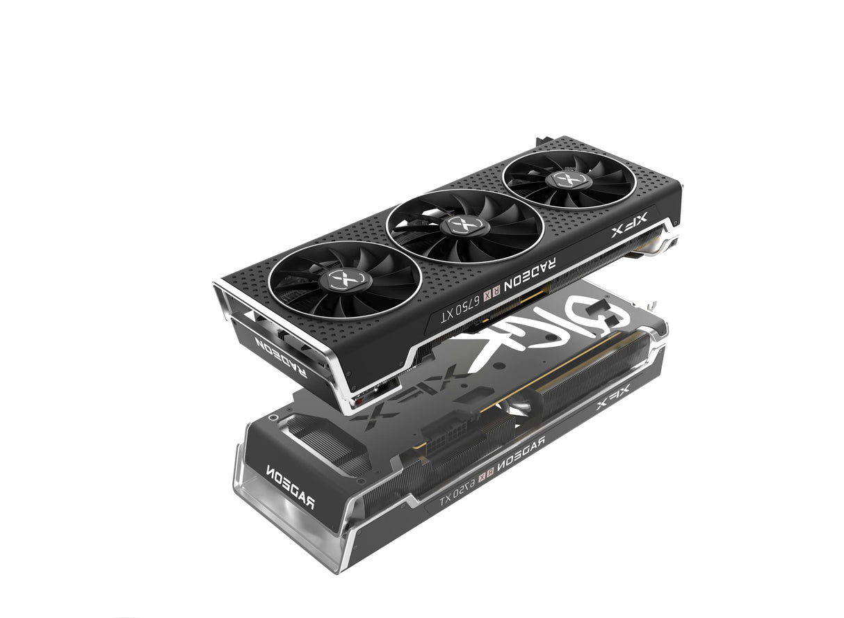 XFX Speedster QICK319 Radeon RX 6750XT Core - Tarjeta gráfica para Videojuegos con 12 GB GDDR6 HDMI 3 x DP, AMD RDNA™ 2 (RX-675XYJFDP)
