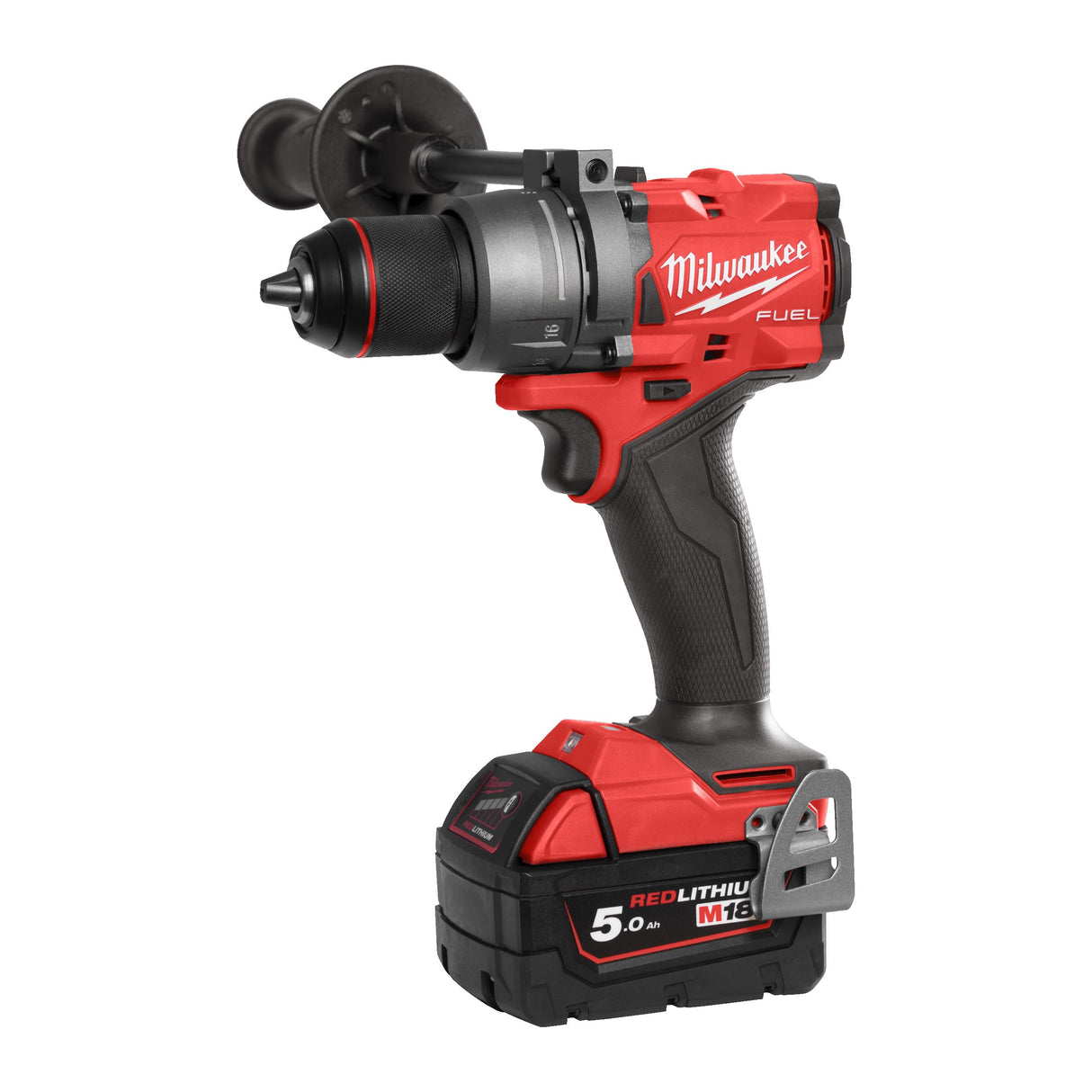 Milwaukee 4933479860 - Taladro de percusión M18 FPD3 502X Fuel 4GEN. 18 V, 158 Nm-2 Batt. x 5,0 Ah-4933479860